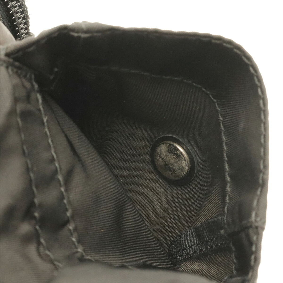 Prada Black Nero Nylon Leather Fanny Pack Pouch Sling Bag (Pre-Owned)