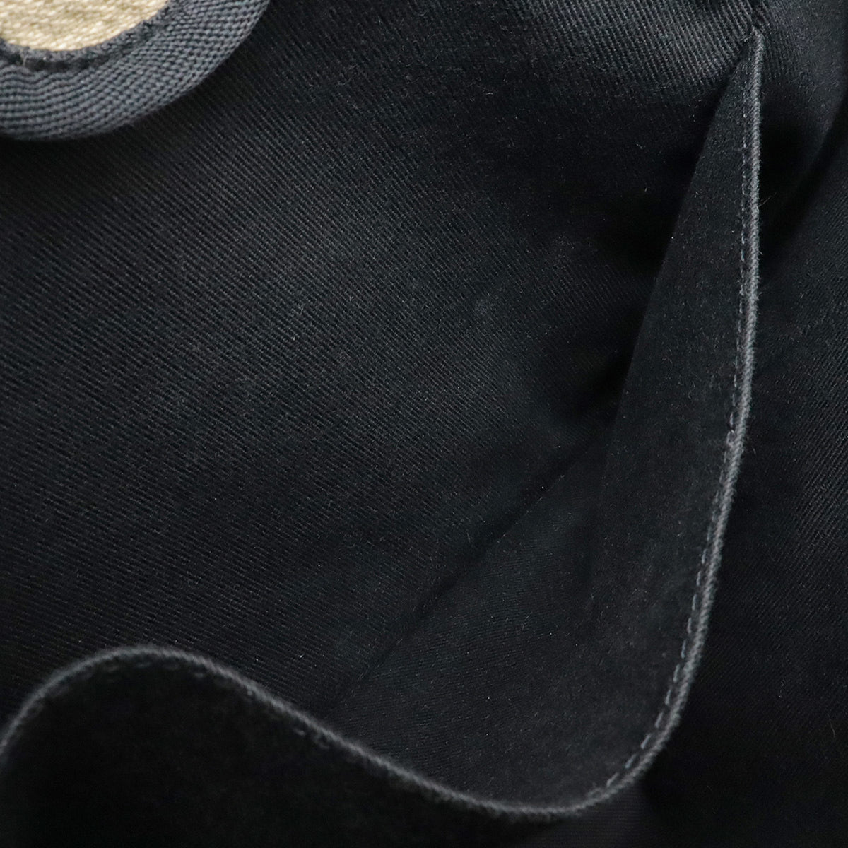 Chanel Beige Black Canvas Shoulder Bag Tote Bag (Pre-Owned)