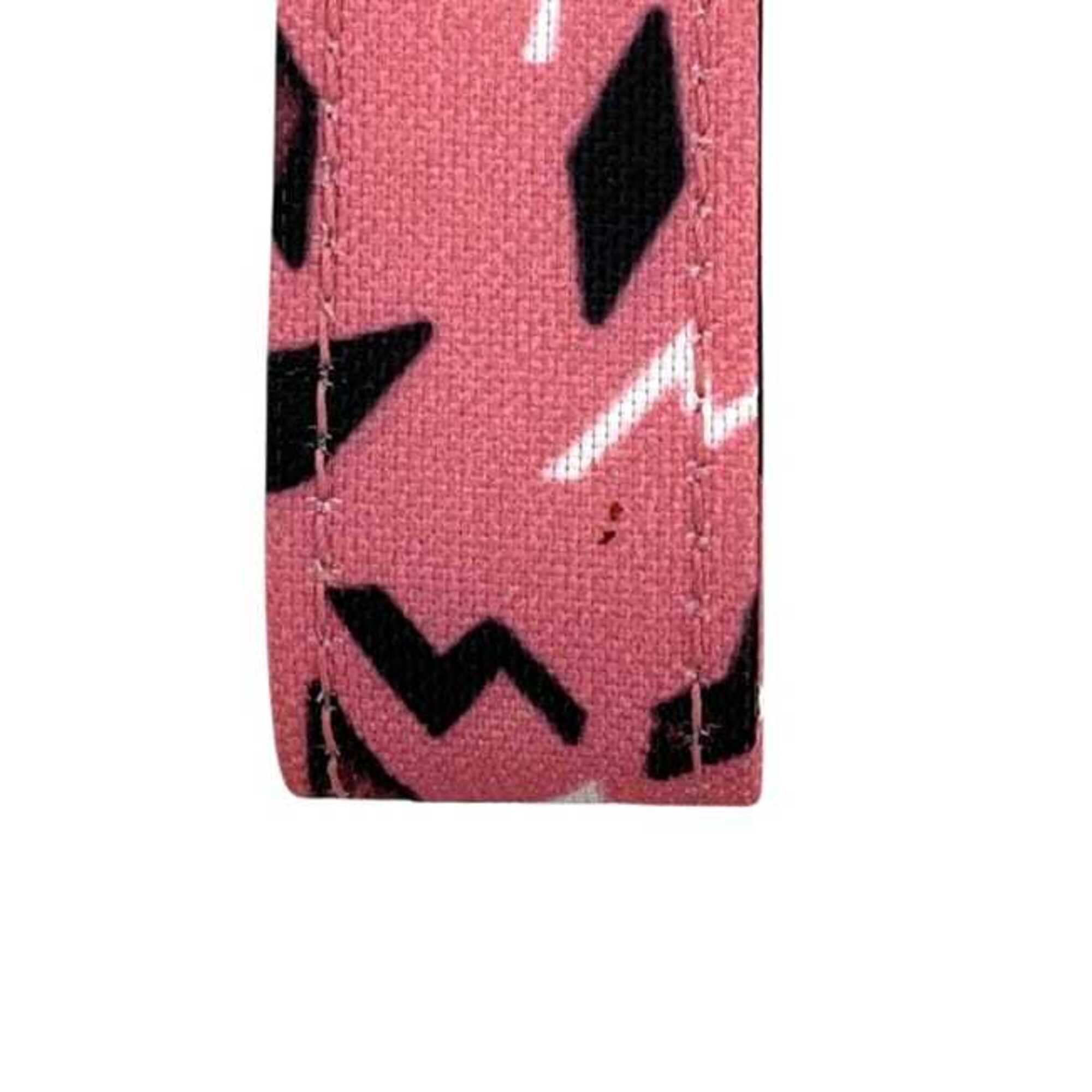 Yves Saint Laurent Black Pink Nylon Wallet (Tri-Fold) (Pre-Owned)
