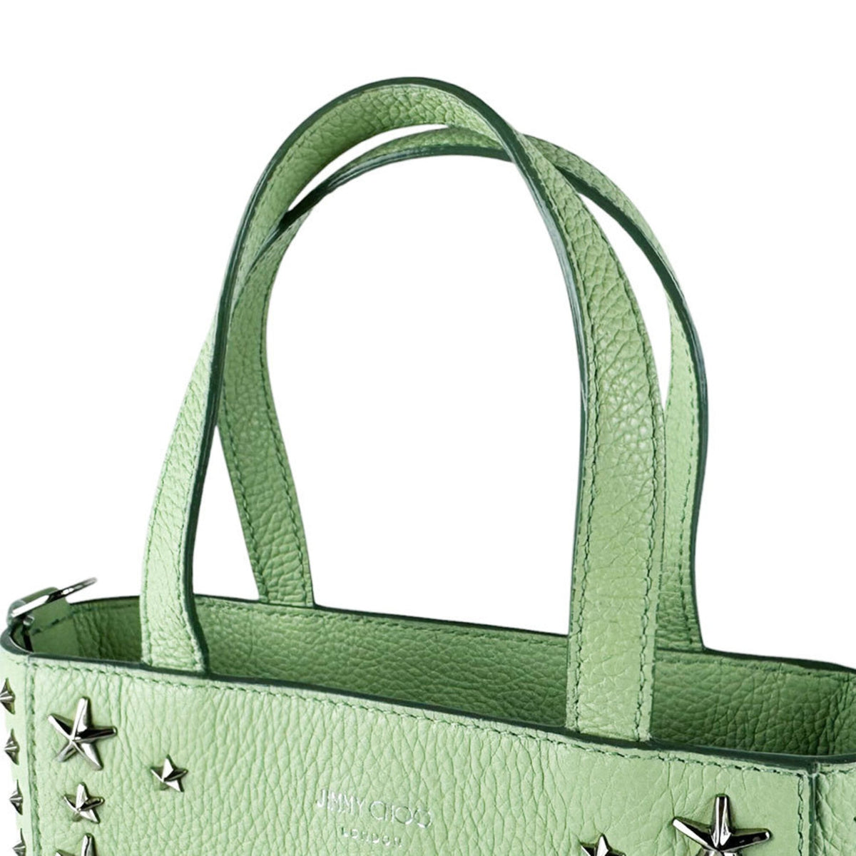 Jimmy Choo Green Leather Handbag Shoulder Bag (Pre-Owned)