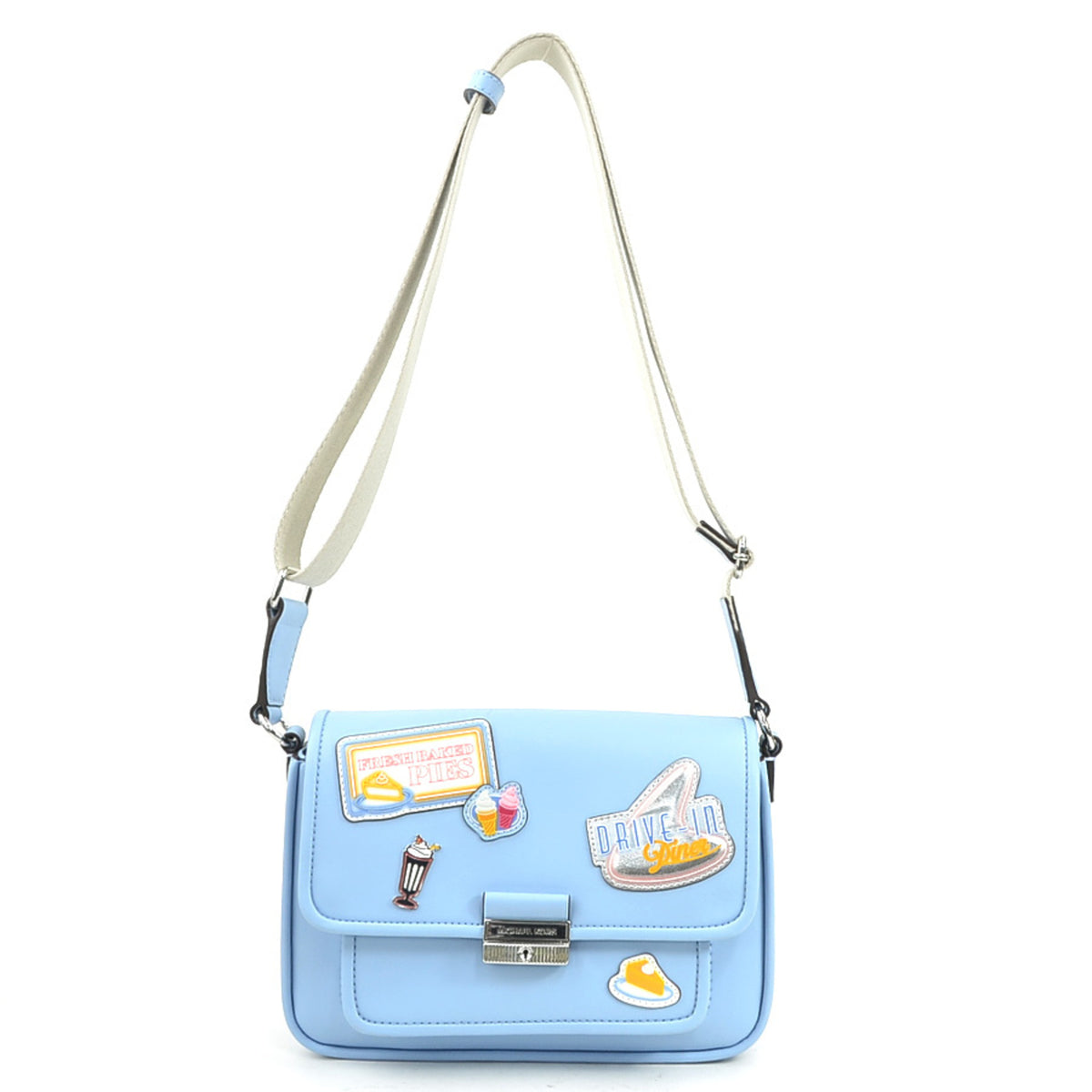 Michael Kors Light Blue Leather Shoulder Bag (Pre-Owned)