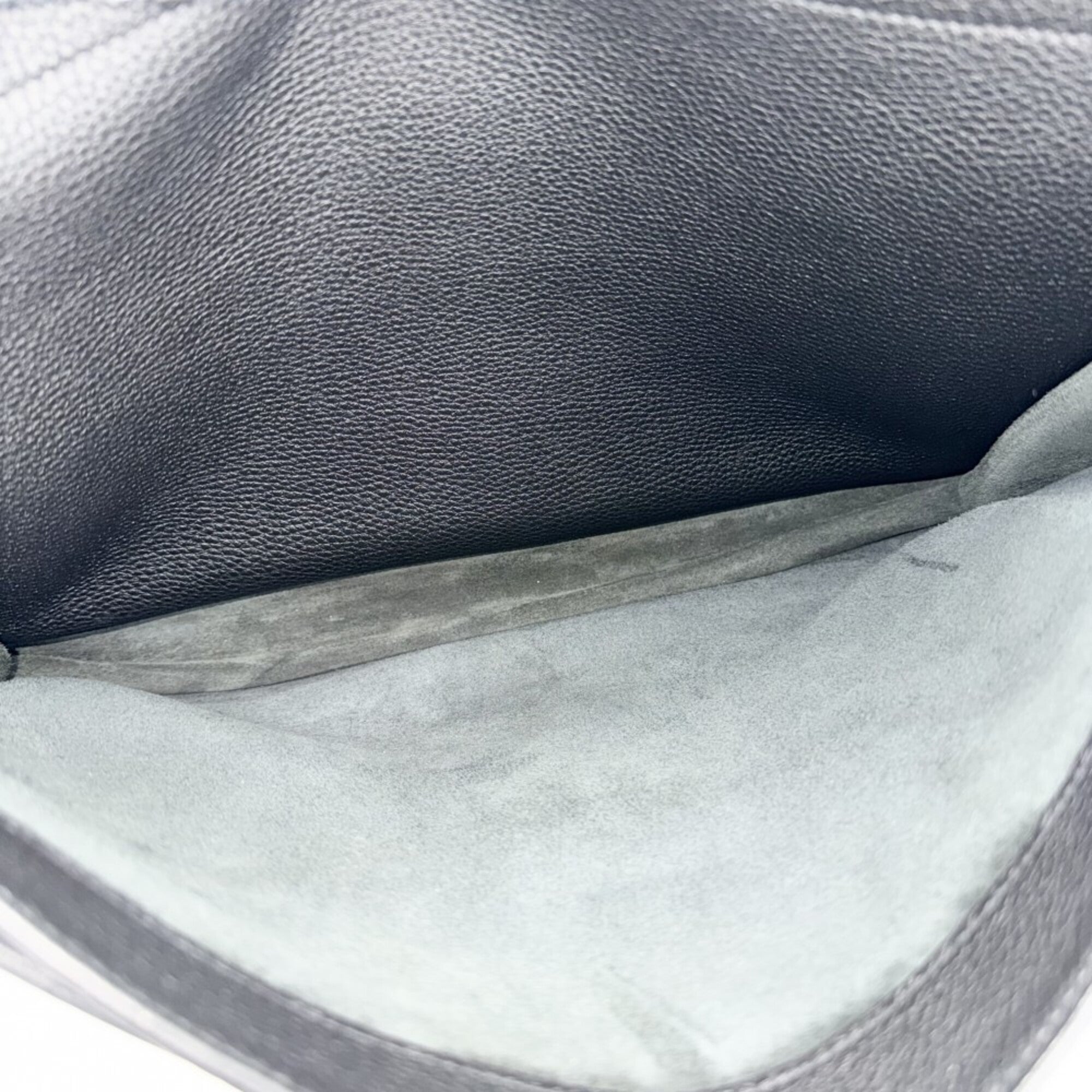 Hermes Black Leather Briefcase Handbag (Pre-Owned)