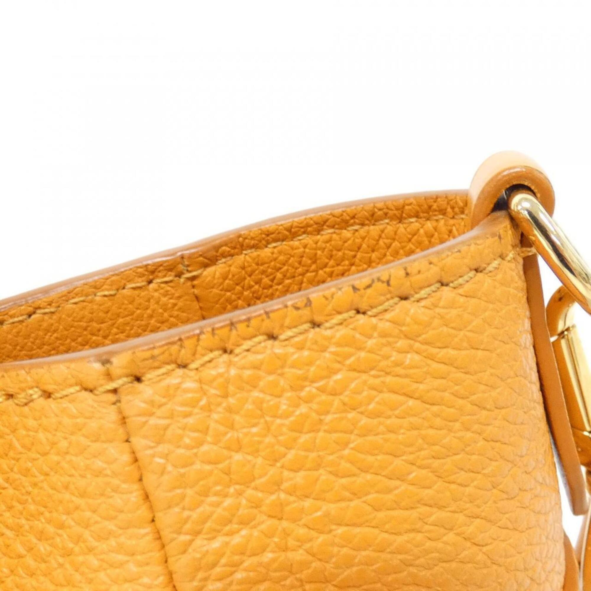 Louis Vuitton Orange Leather Handbag (Pre-Owned)
