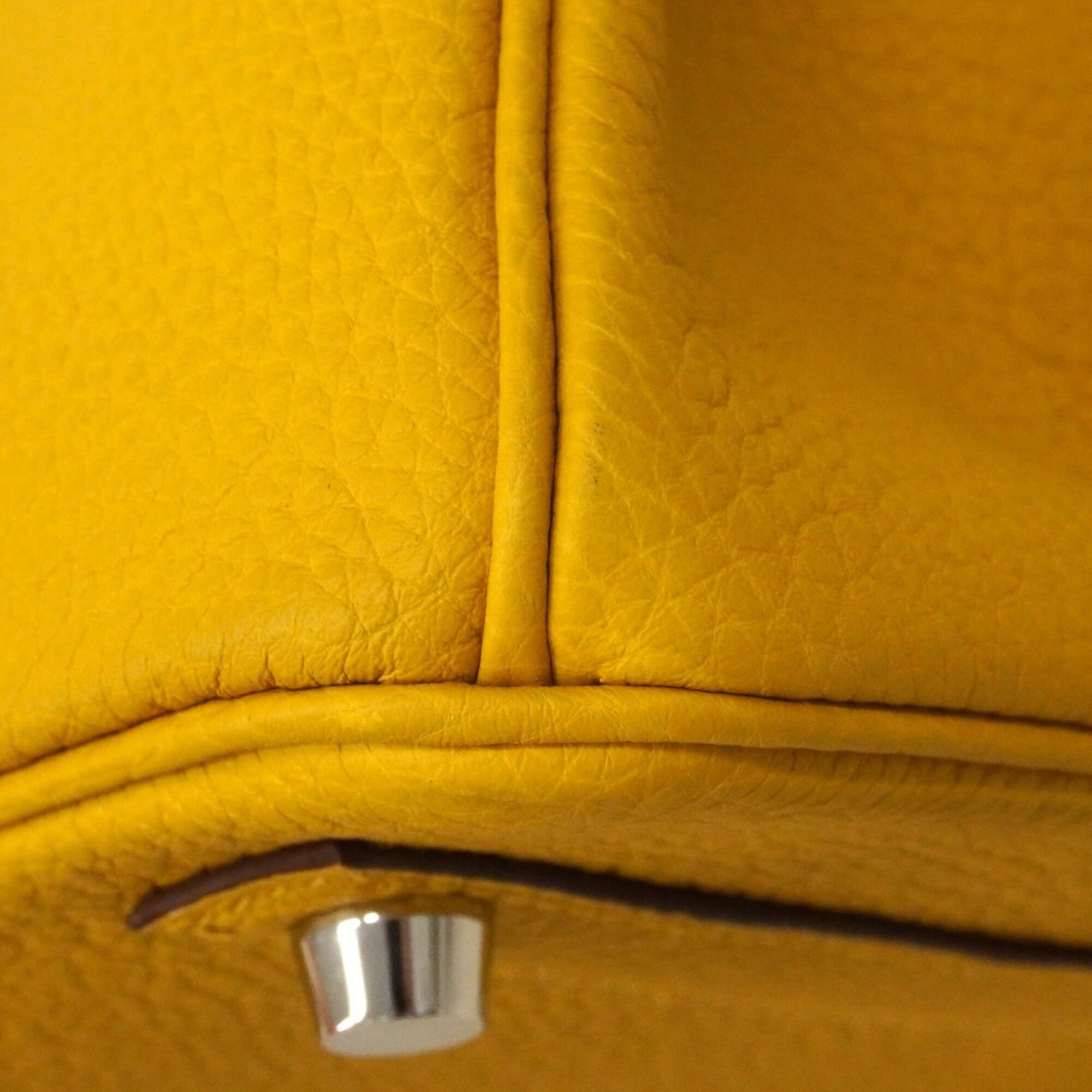 Hermes Yellow Togo Leather Handbag (Pre-Owned)