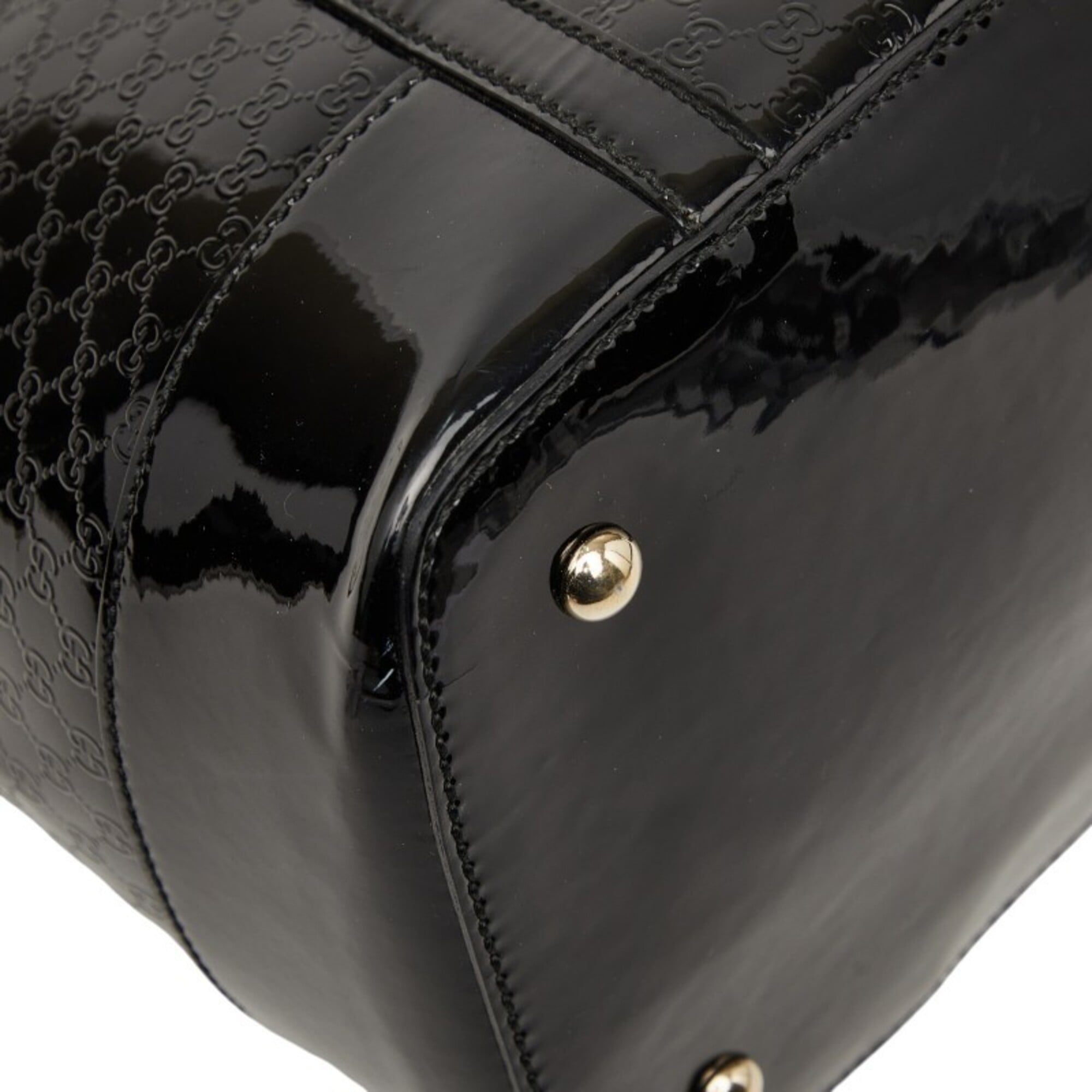 Gucci Black Leather Handbag Shoulder Bag (Pre-Owned)
