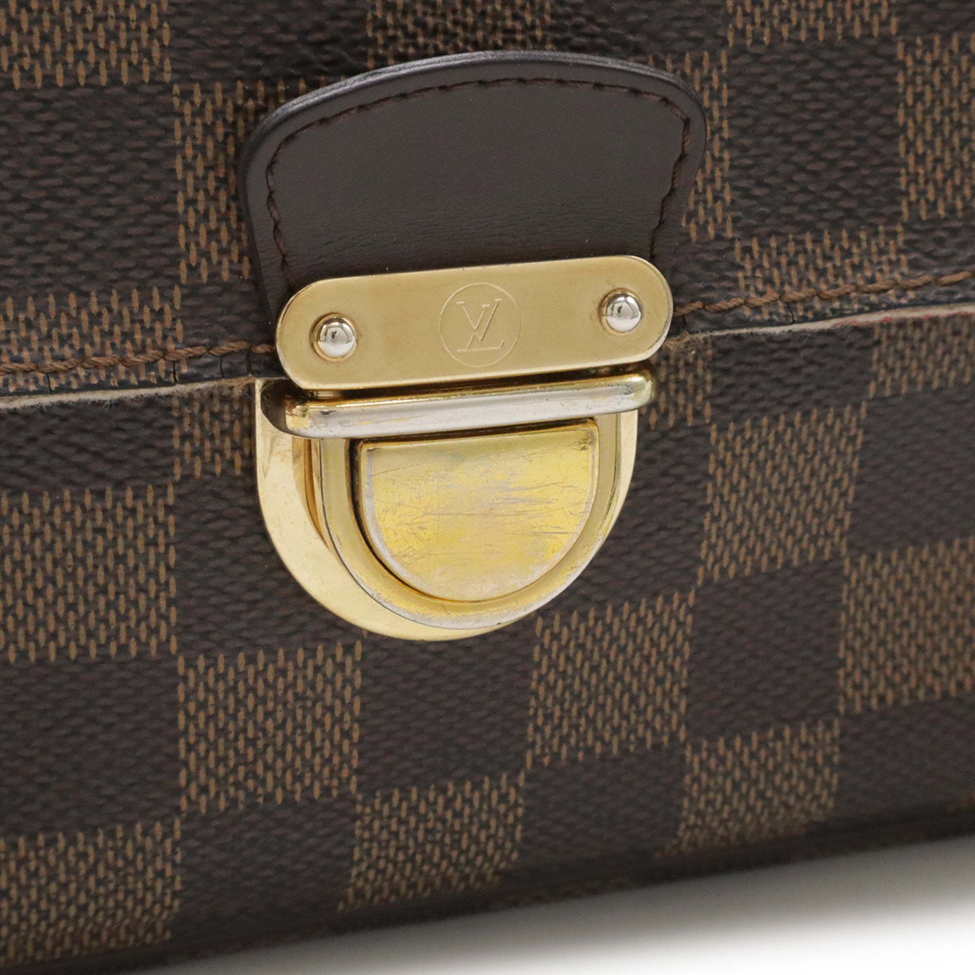 Louis Vuitton Brown Pvc Coated Canvas Shoulder Bag (Pre-Owned)