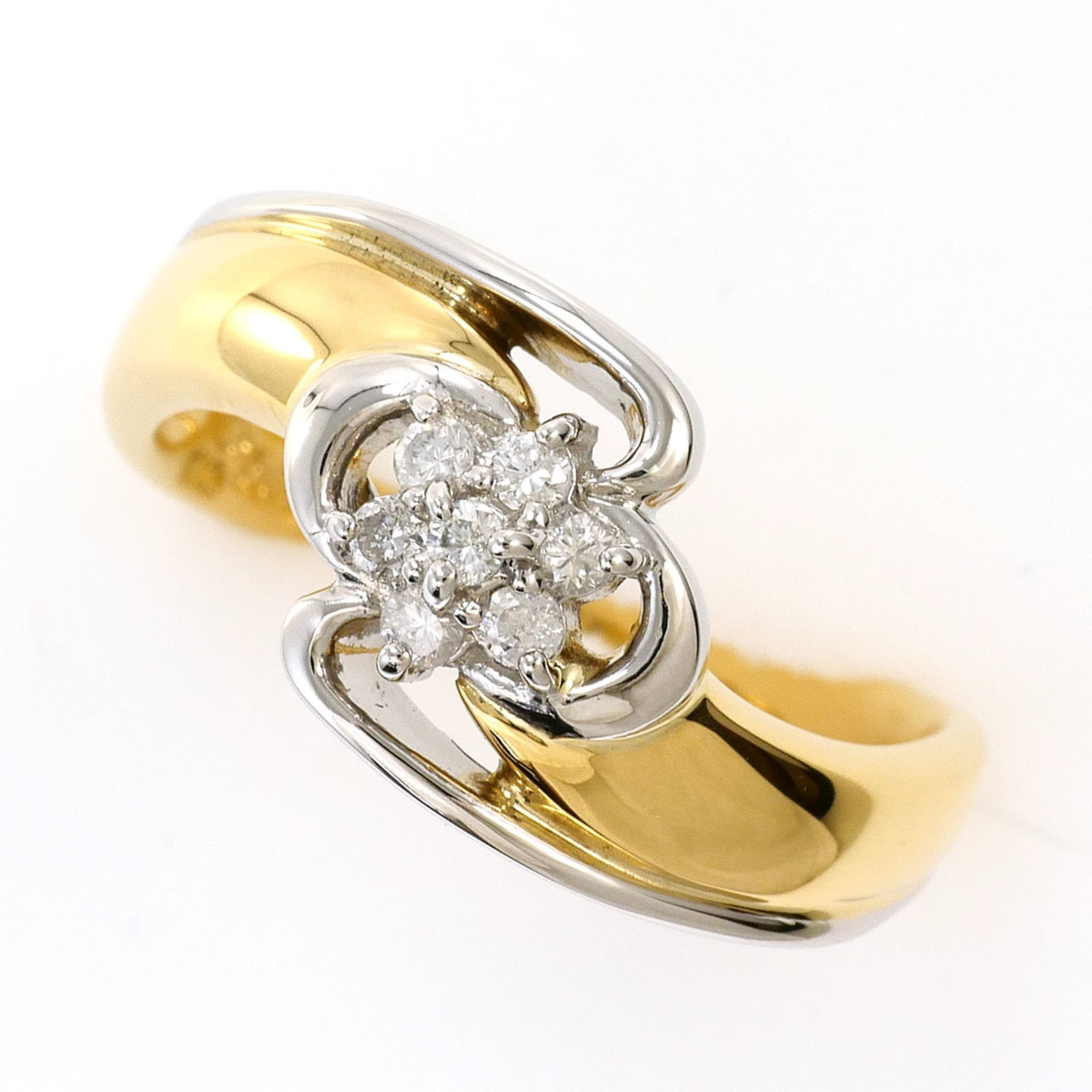 Unbranded Platinum Yellow Gold Yellow Gold (18K) Platinum 850 Band Ring (Pre-Owned)