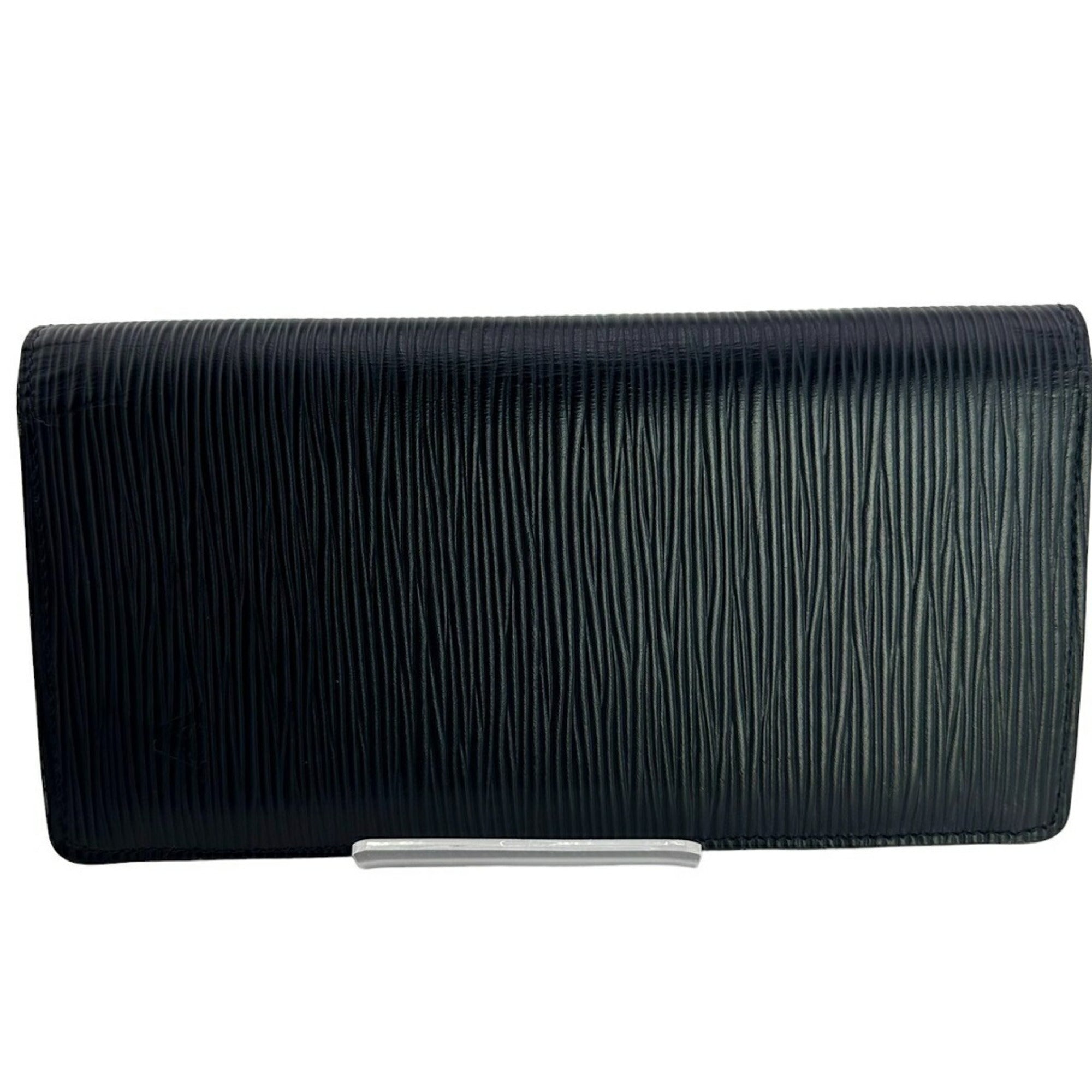 Louis Vuitton Noir Epi Leather Long Wallet (Bi-Fold) (Pre-Owned)