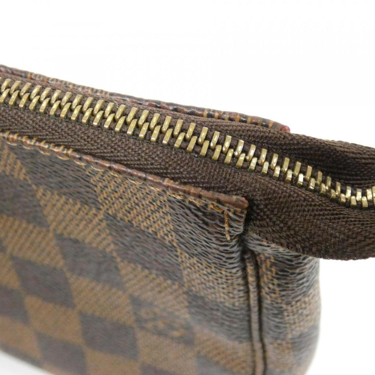 Louis Vuitton Damier Ebene Coated Canvas Pochette Pouch (Pre-Owned)