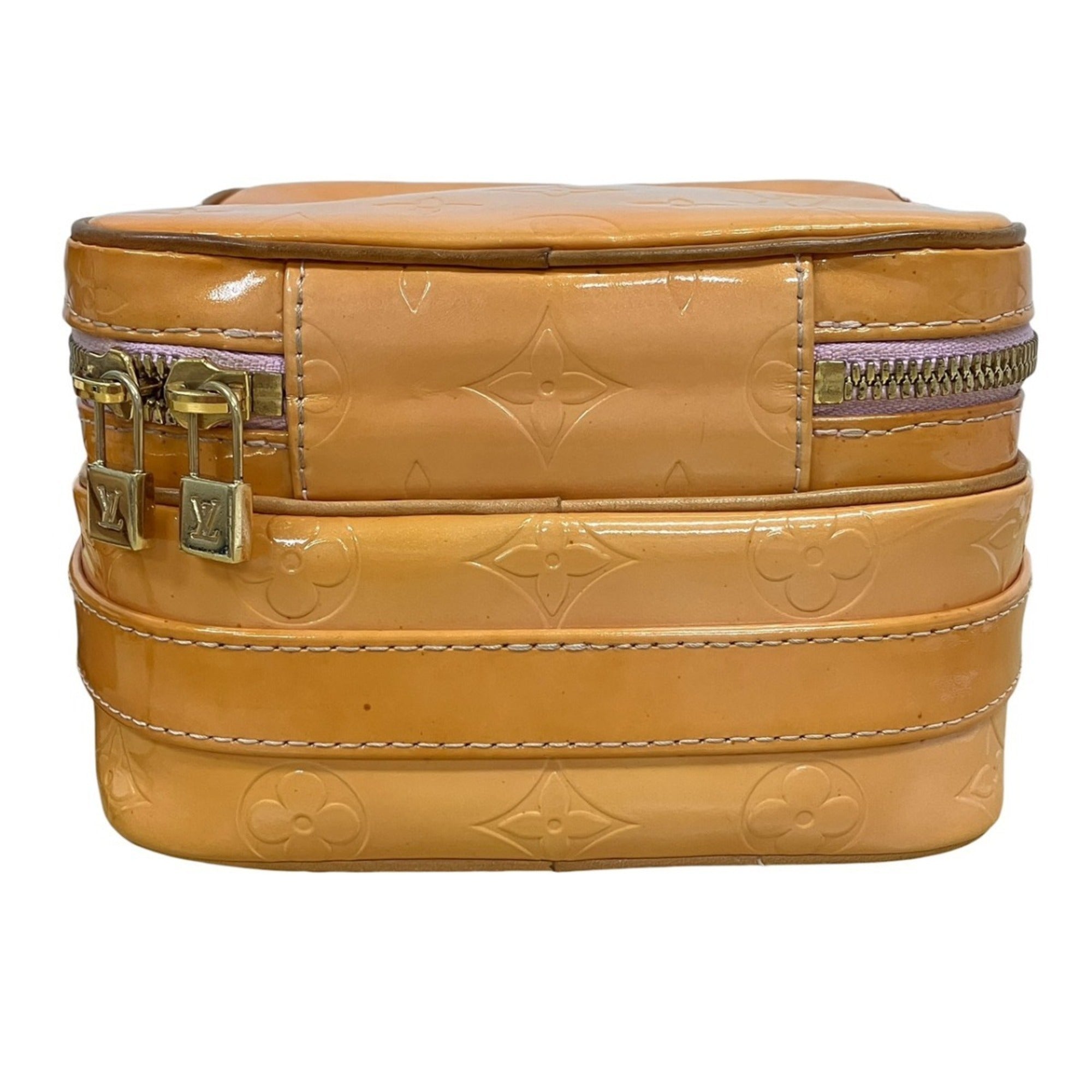 Louis Vuitton Vernis Yellow Patent Leather Shoulder Bag (Pre-Owned)