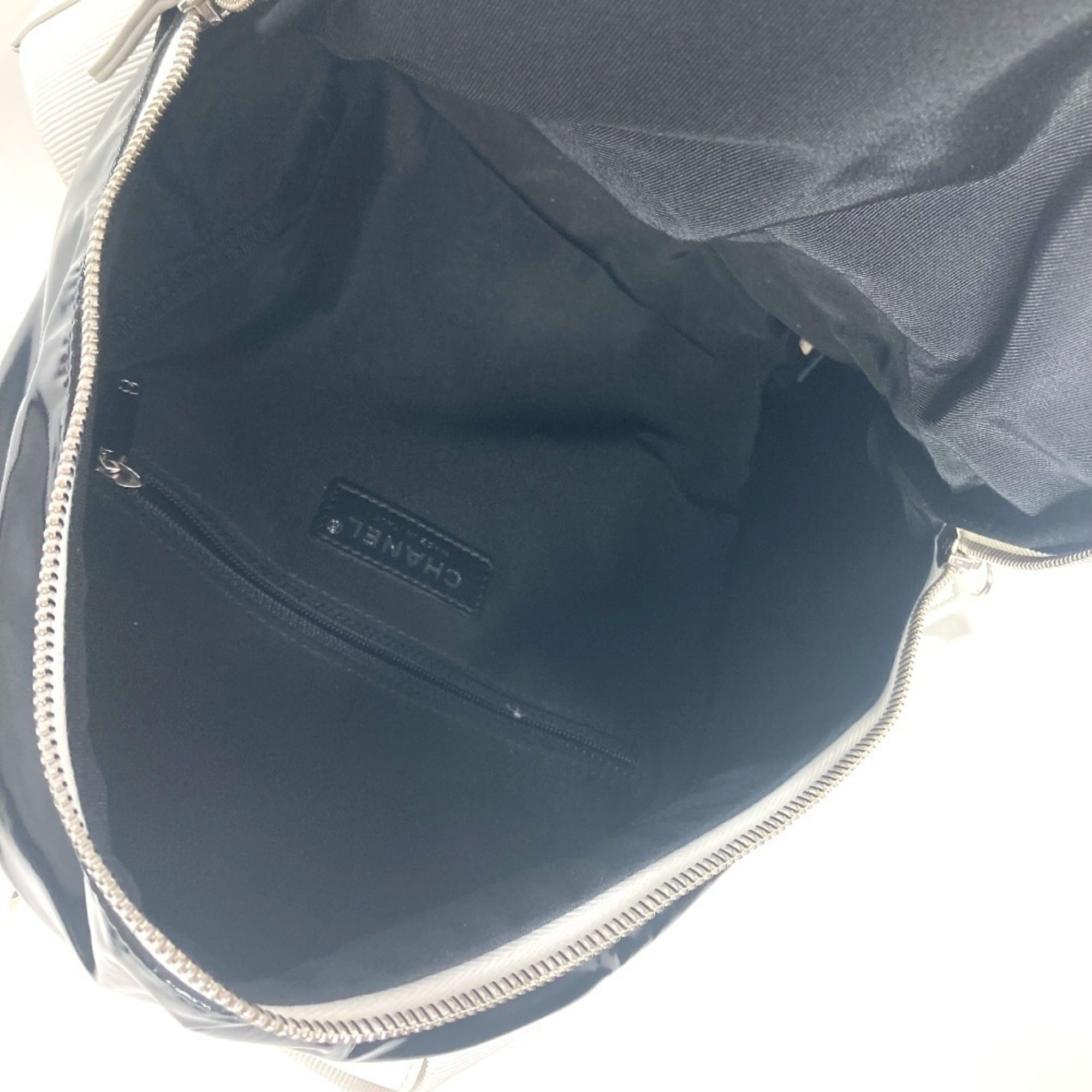 Chanel Black White Pvc Backpack (Pre-Owned)