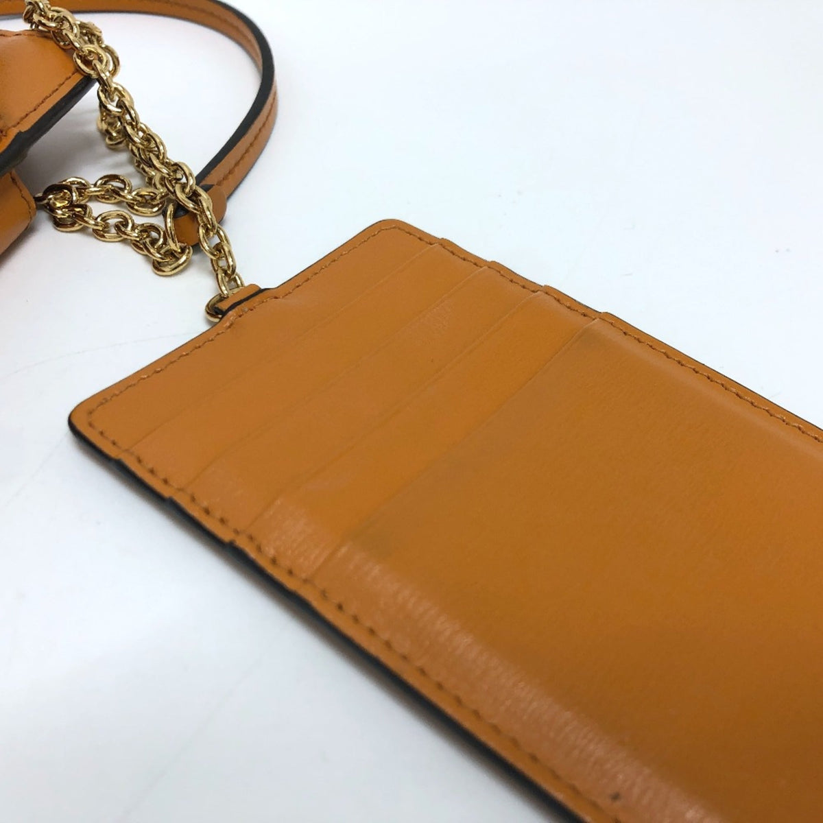Salvatore Ferragamo Orange Leather Shoulder Bag (Pre-Owned)