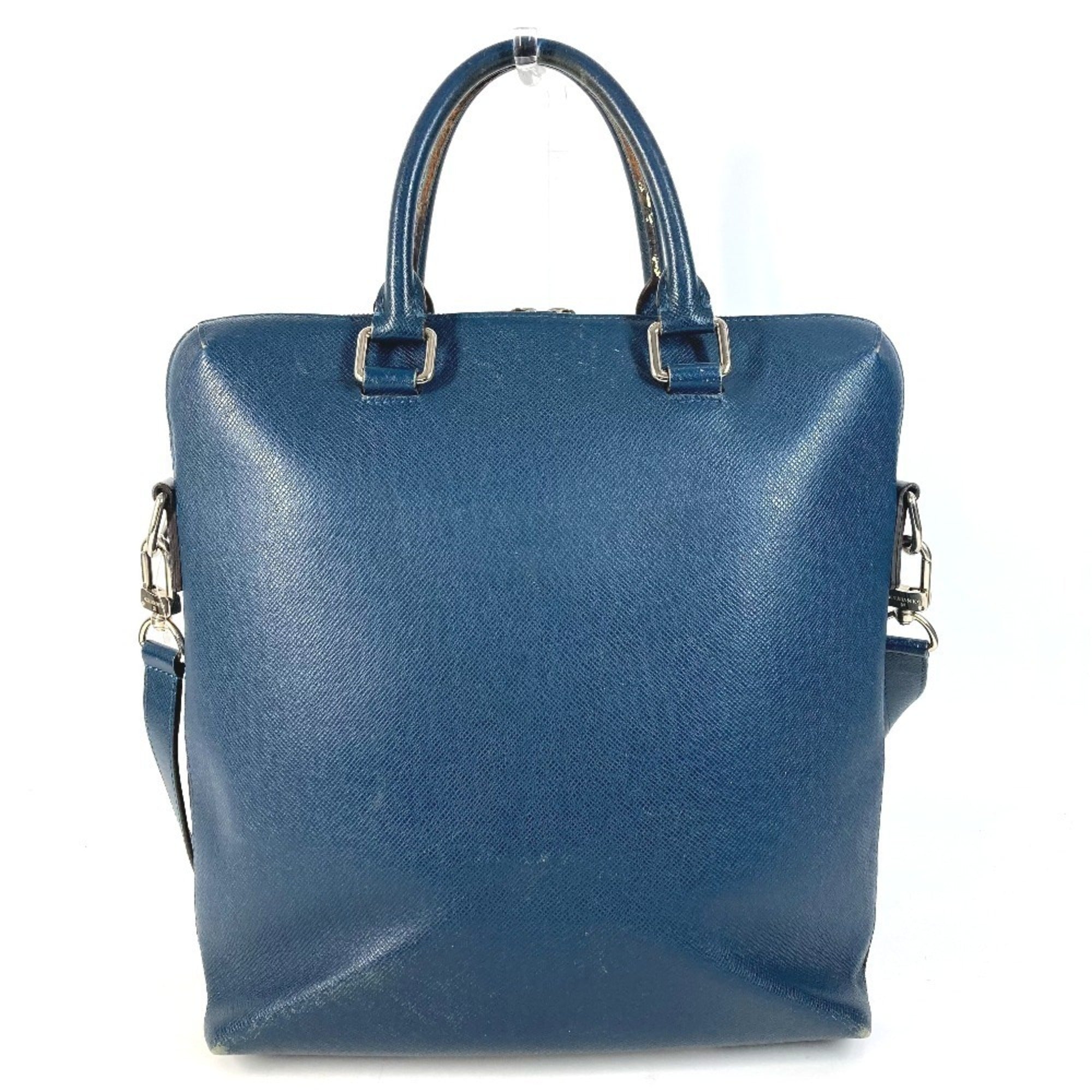 Louis Vuitton Blue Ocean Taiga Leather Shoulder Bag Tote Bag (Pre-Owned)