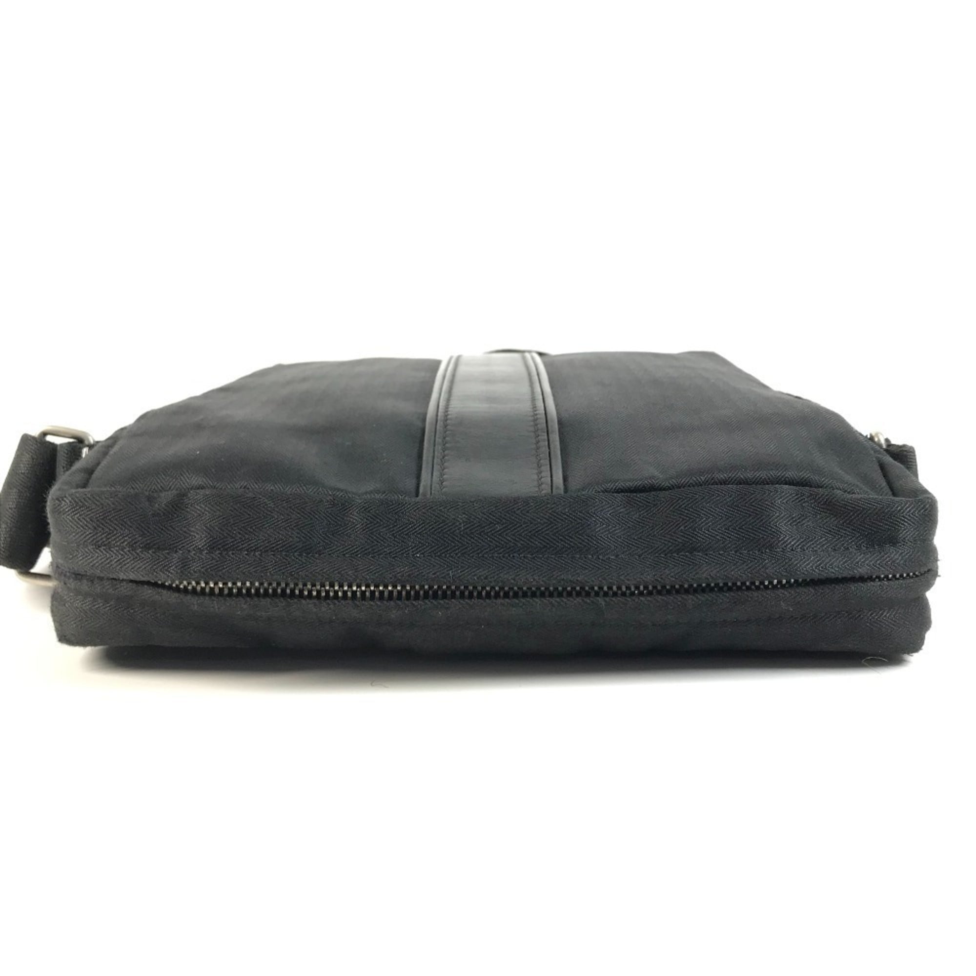 Hermes Black Cotton Pochette Shoulder Bag (Pre-Owned)