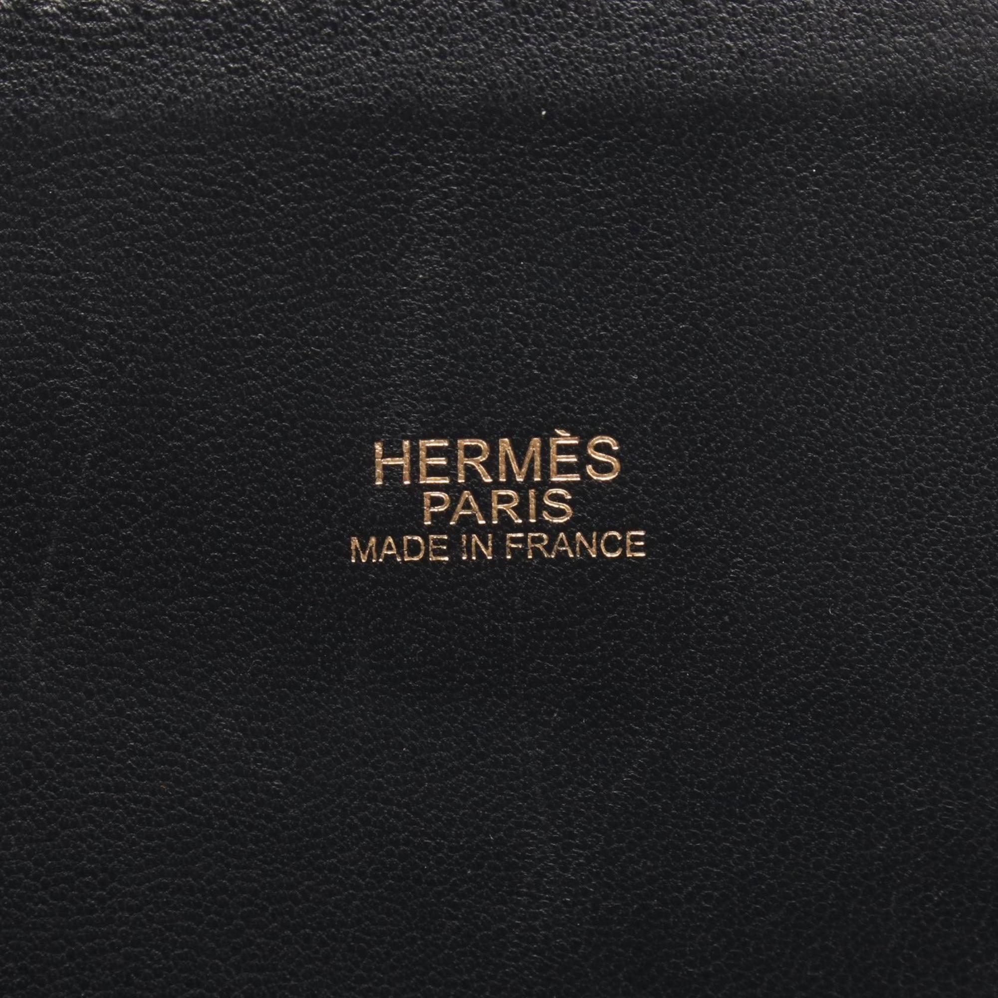 Hermes Black Leather Handbag (Pre-Owned)