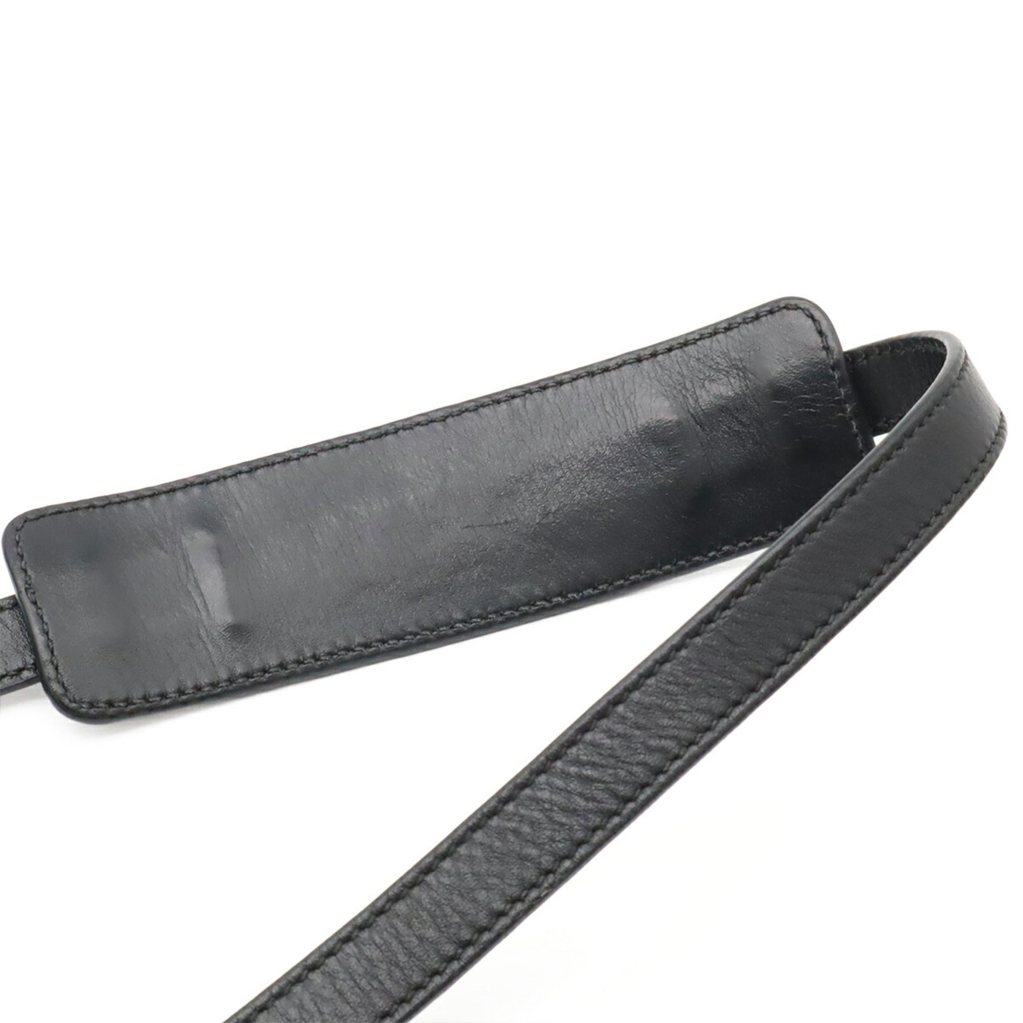 Prada Black Nero Canvas Leather Shoulder Bag (Pre-Owned)