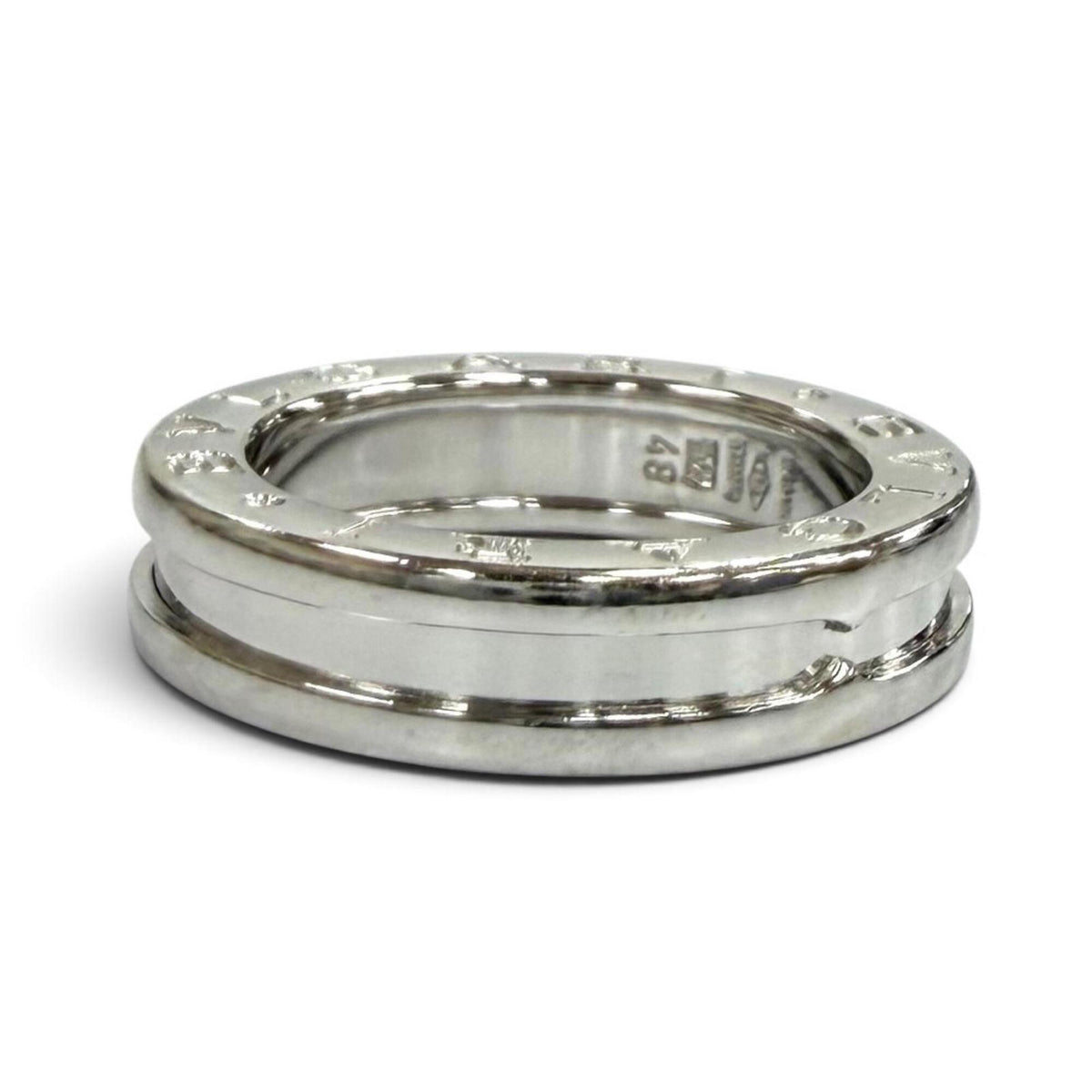 Bvlgari White Gold White Gold (18K) Band Ring (Pre-Owned)