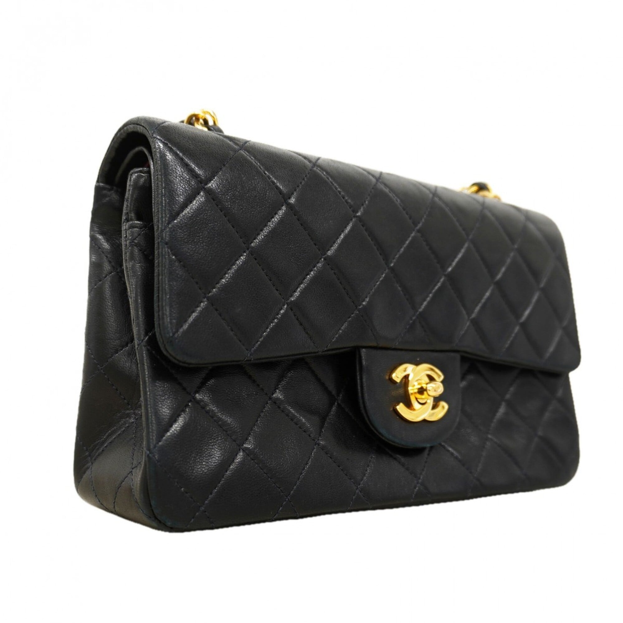 Chanel Black Leather Shoulder Bag (Pre-Owned)