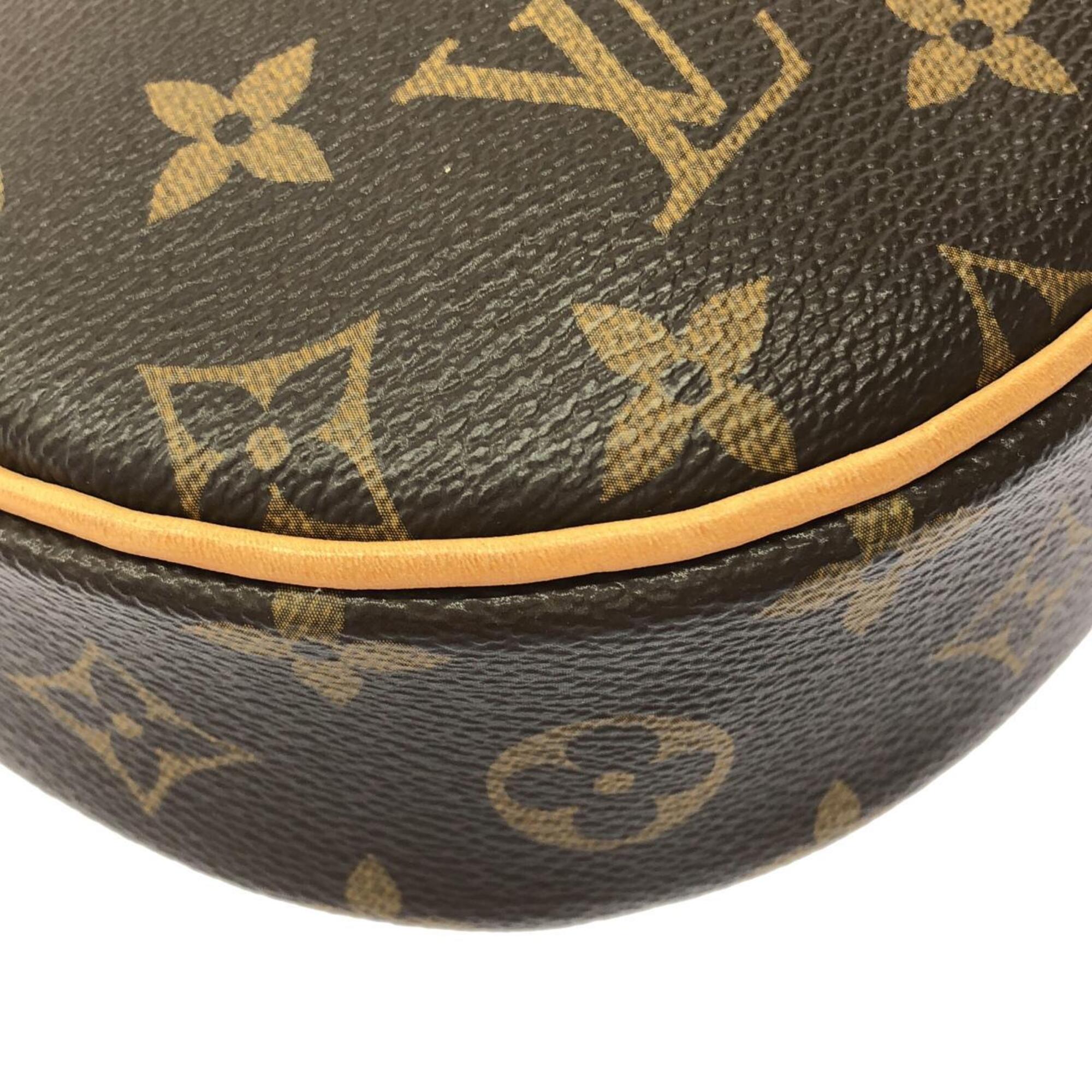 Louis Vuitton Marron Coated Canvas Shoulder Bag (Pre-Owned)