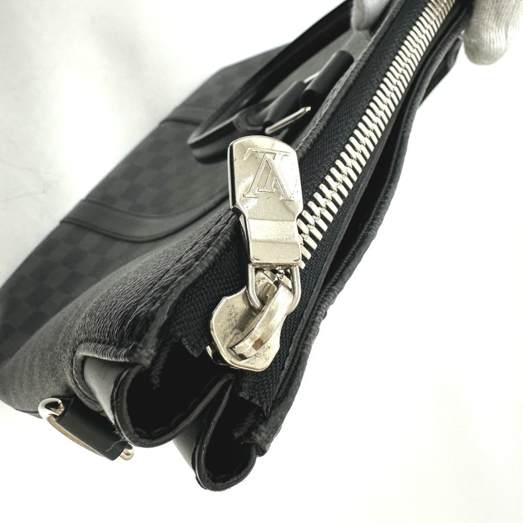 Louis Vuitton Damier Graphite Black Galle Damier Graphite Tote Bag (Pre-Owned)