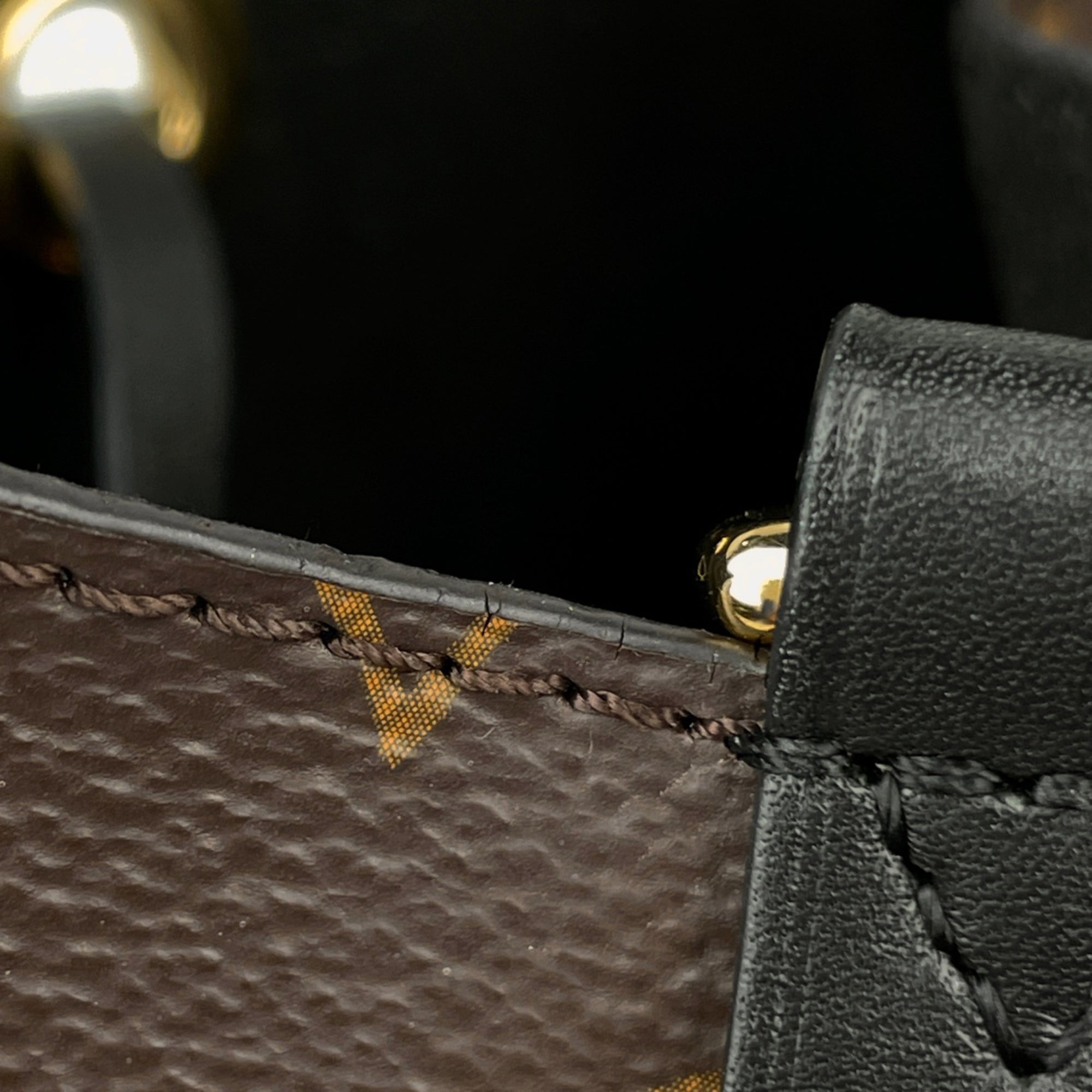 Louis Vuitton Black Brown Noir Monogram Shoulder Bag (Pre-Owned)