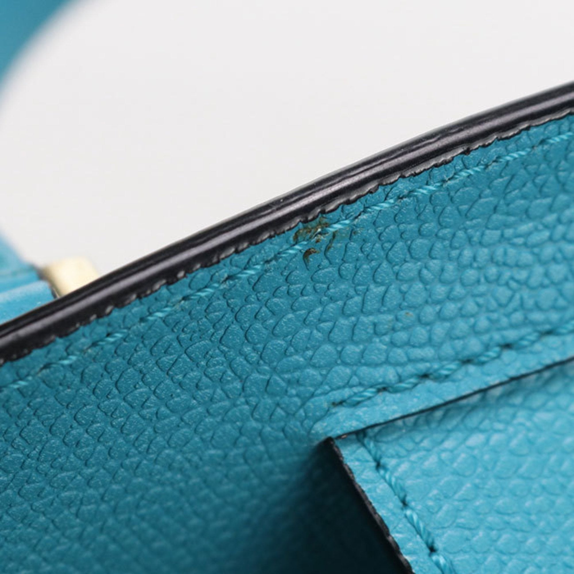 Valextra Blue Leather Handbag (Pre-Owned)