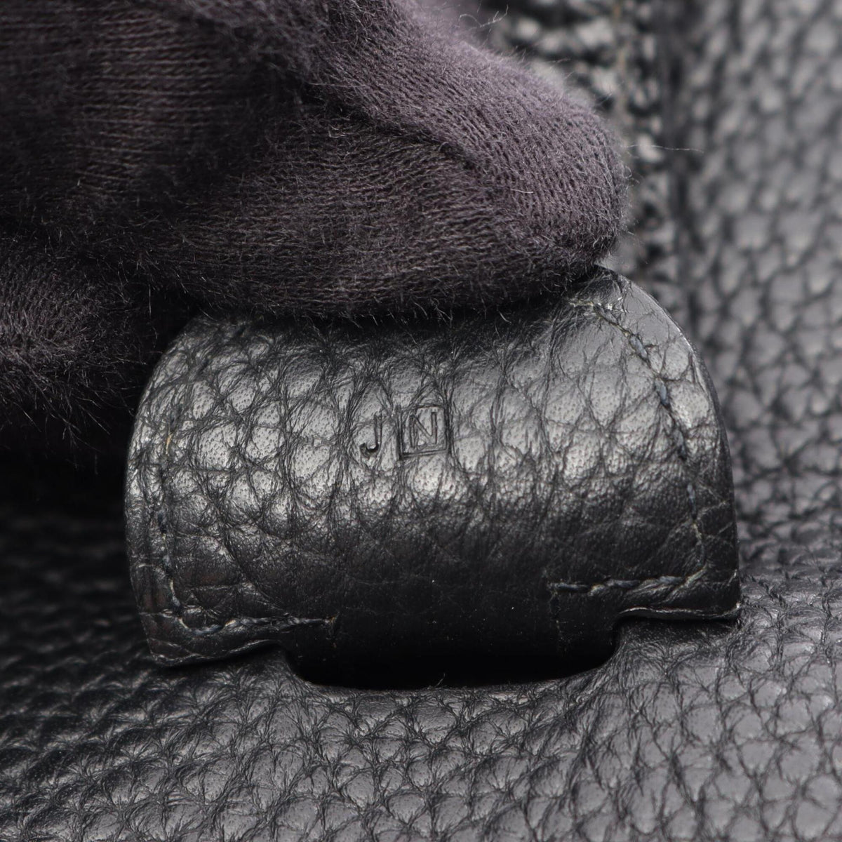 Hermes Black Taurillon Clemence Leather Shoulder Bag (Pre-Owned)