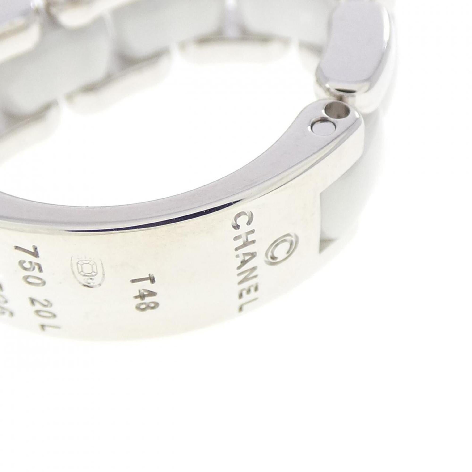 Chanel White Gold (18K) Ceramic Band Ring (Pre-Owned)