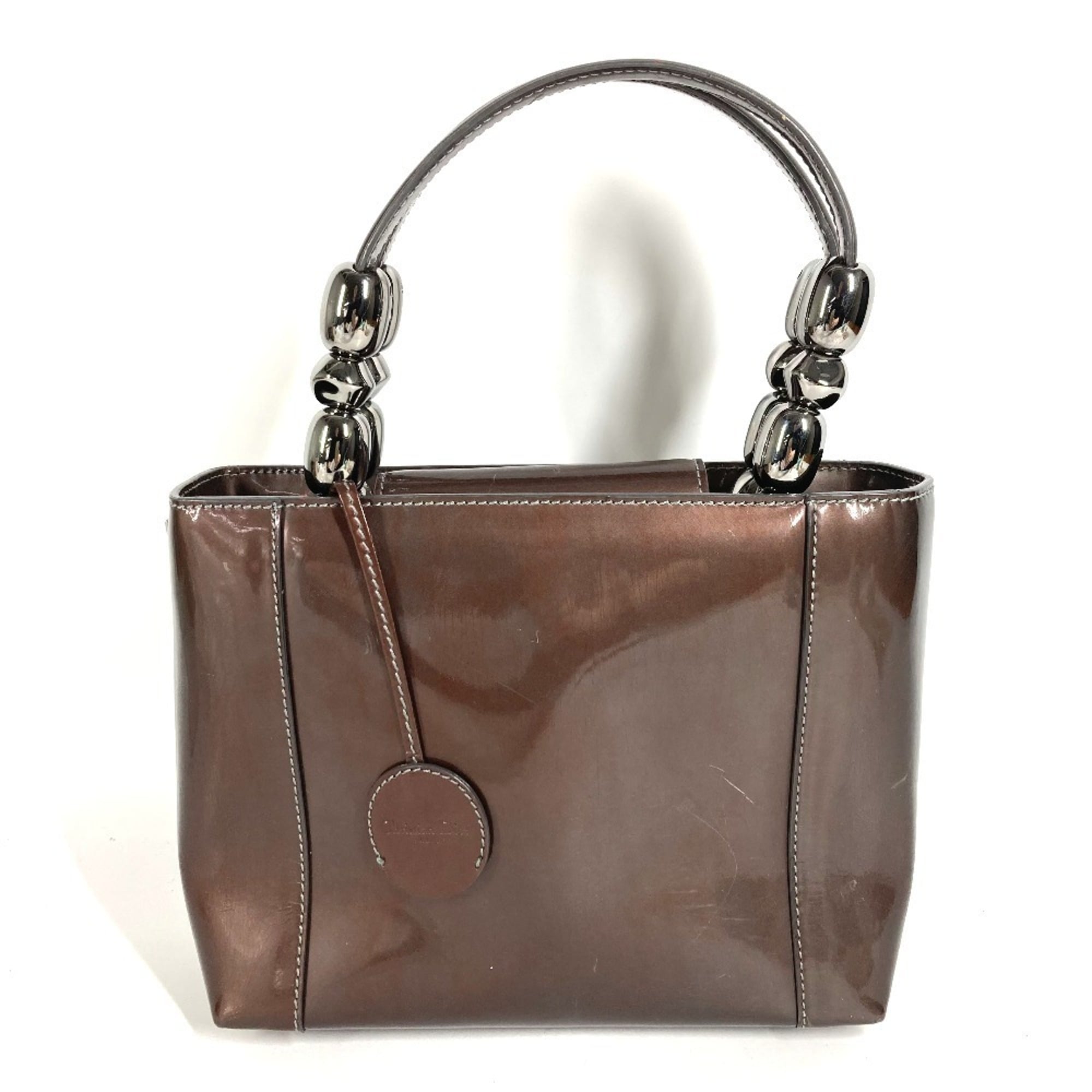 Christian Dior Brown Patent Leather Handbag (Pre-Owned)
