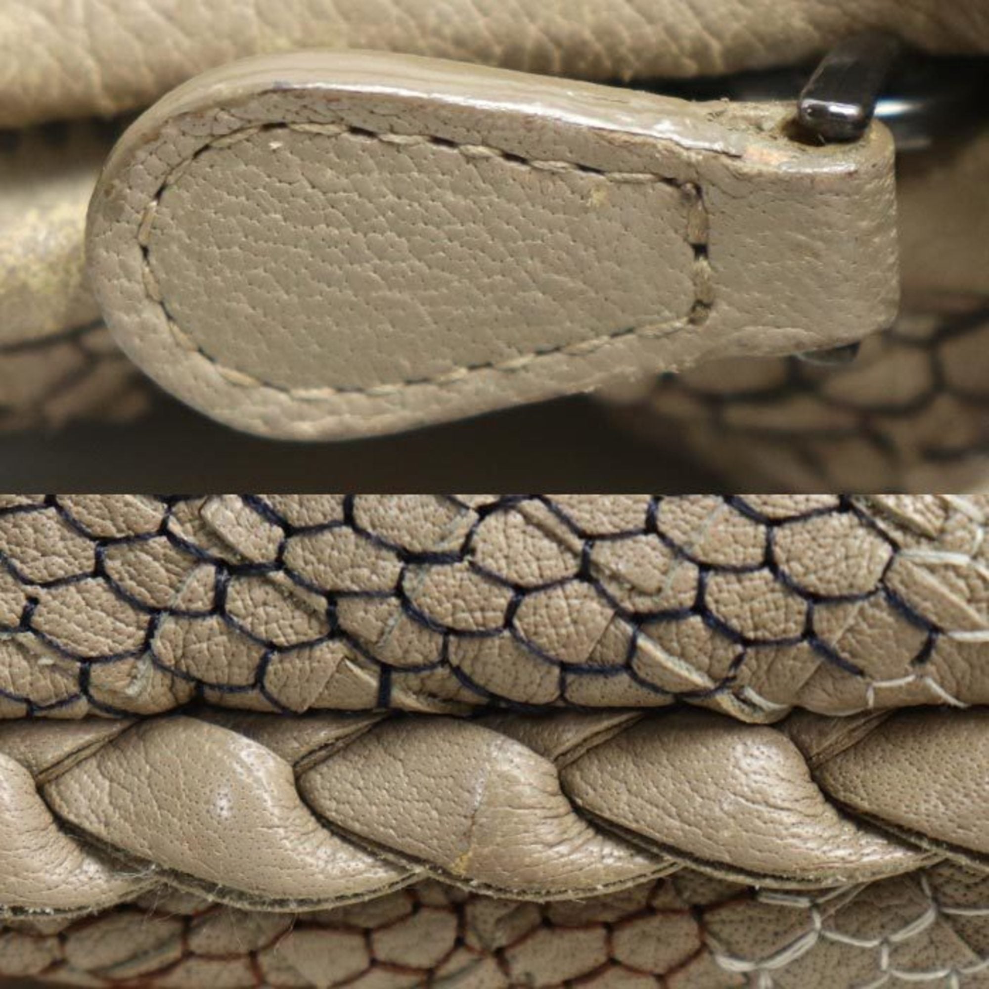 Bottega Veneta Beige Leather Shoulder Bag (Pre-Owned)