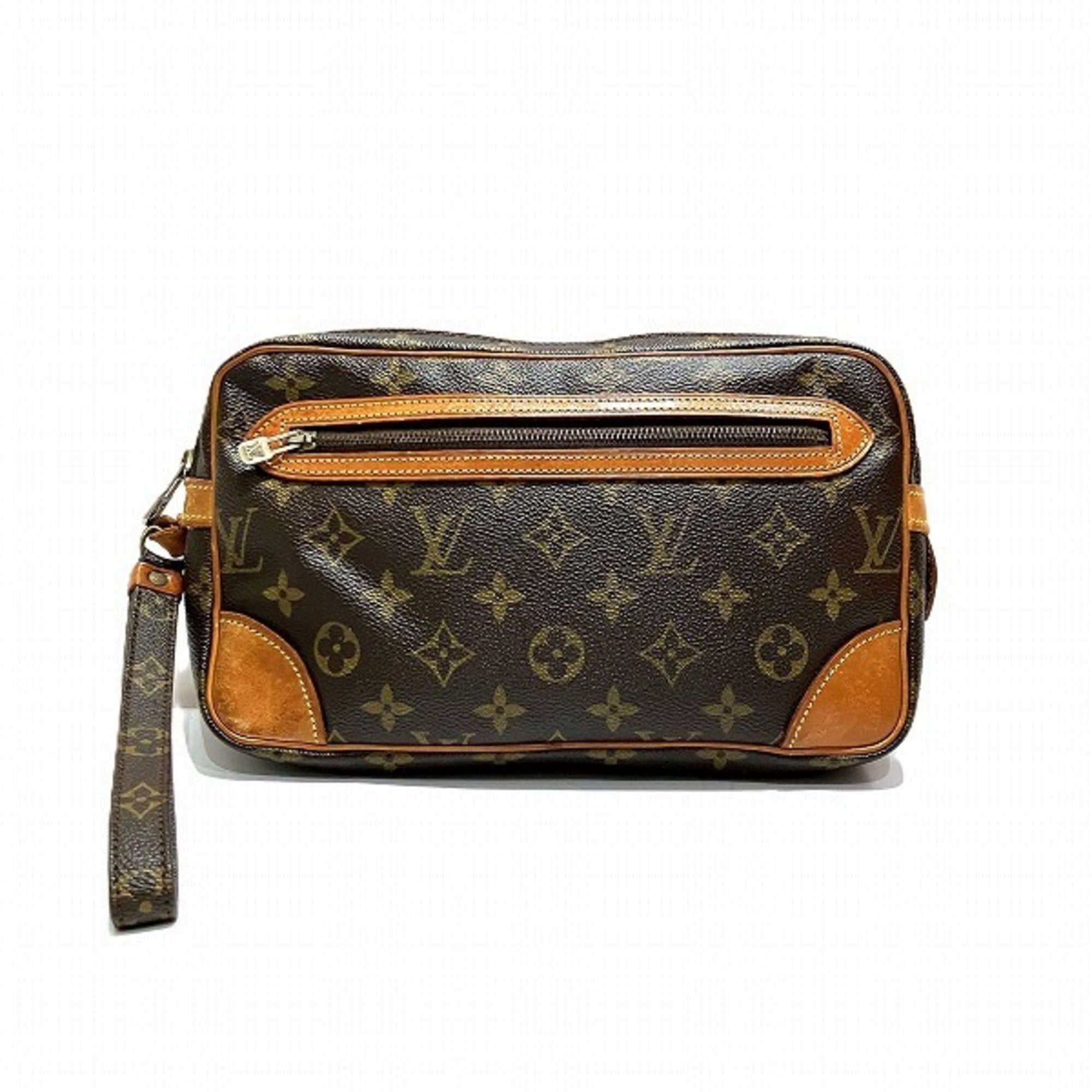Louis Vuitton Monogram Brown Monogram Clutch Bag (Pre-Owned)
