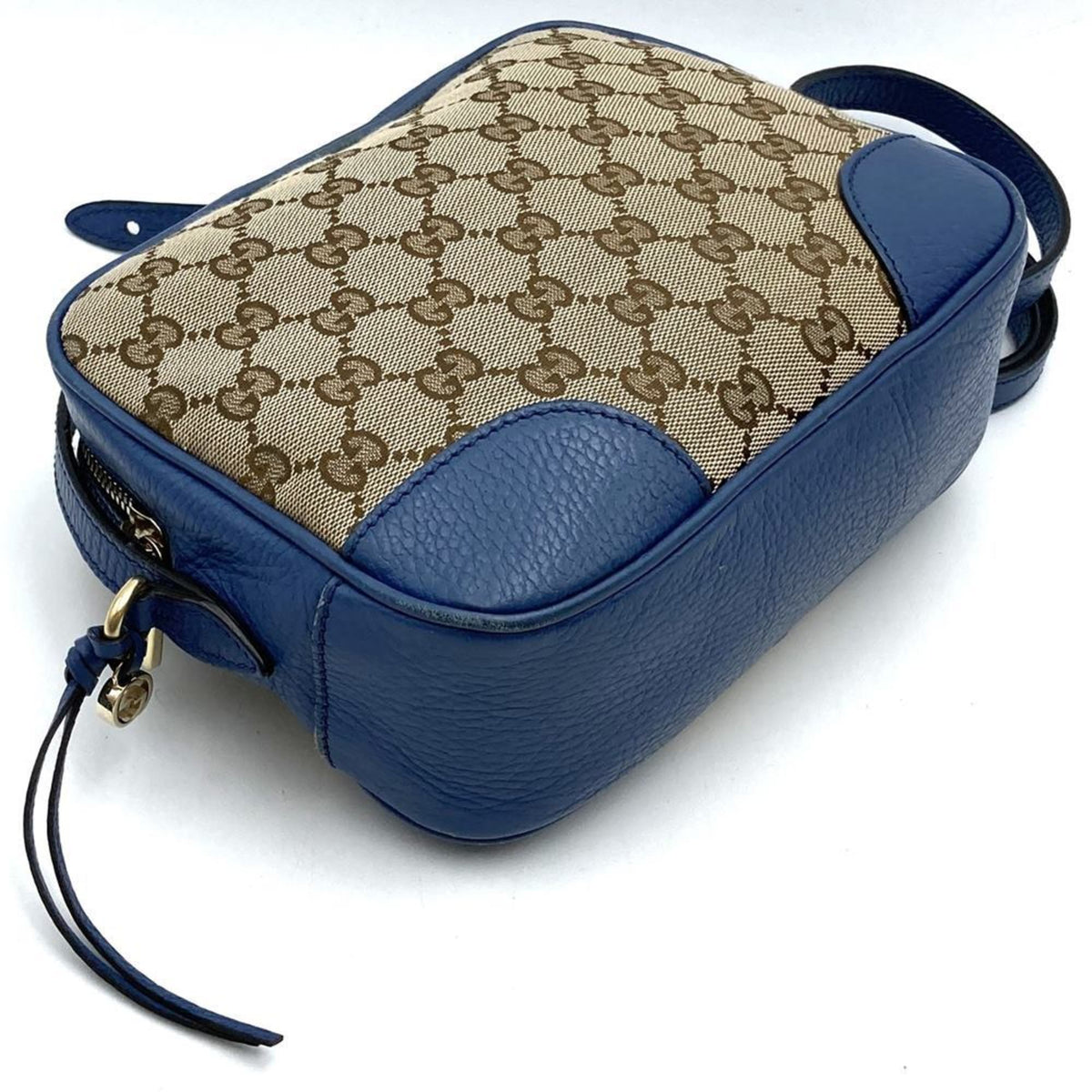 Gucci Brown Gg Canvas Leather Shoulder Bag (Pre-Owned)
