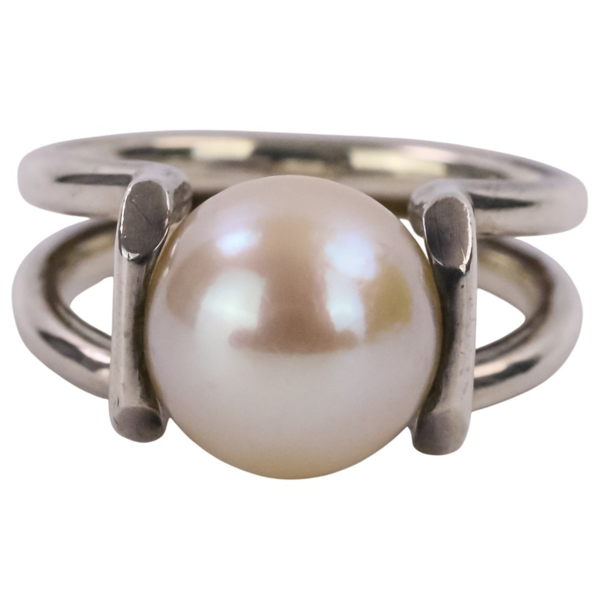 Tiffany Silver Silver 925 Band Ring (Pre-Owned)