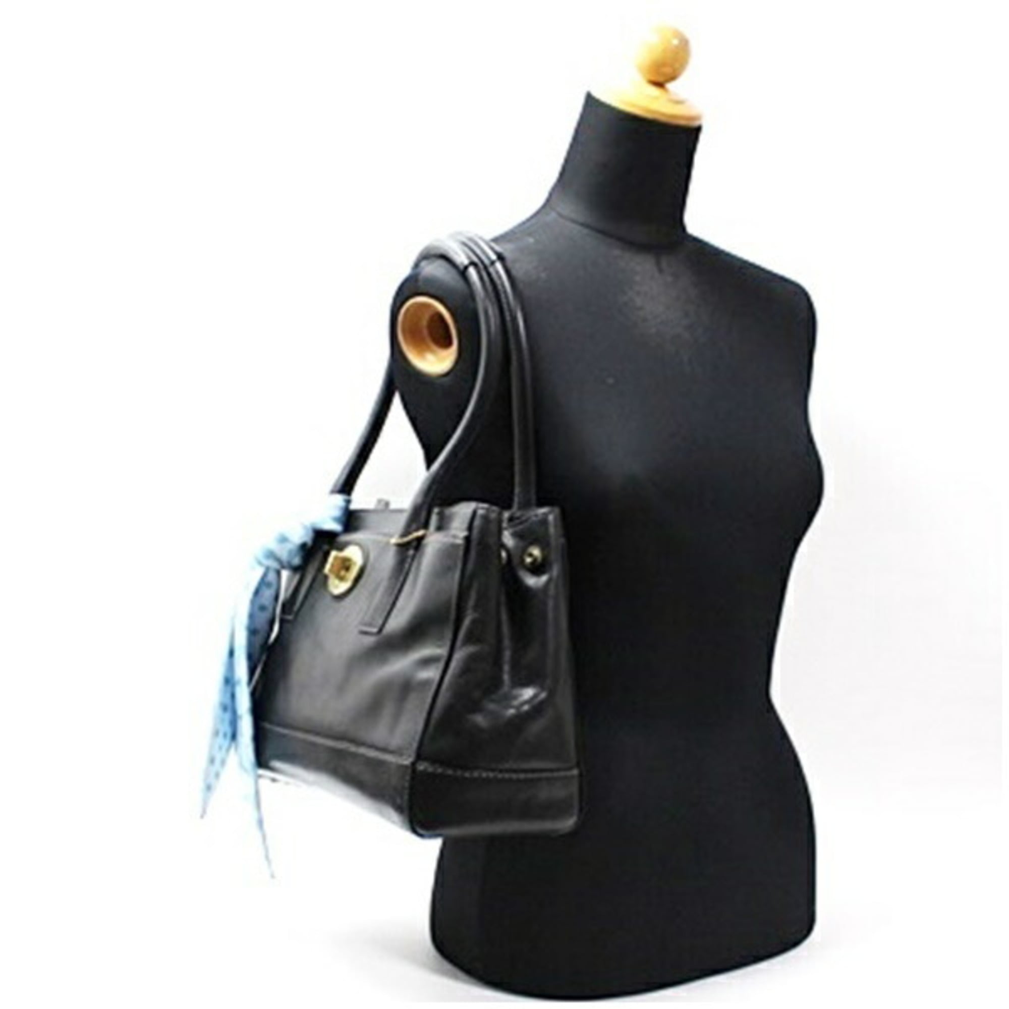 Coach Black Leather Tote Bag (Pre-Owned)