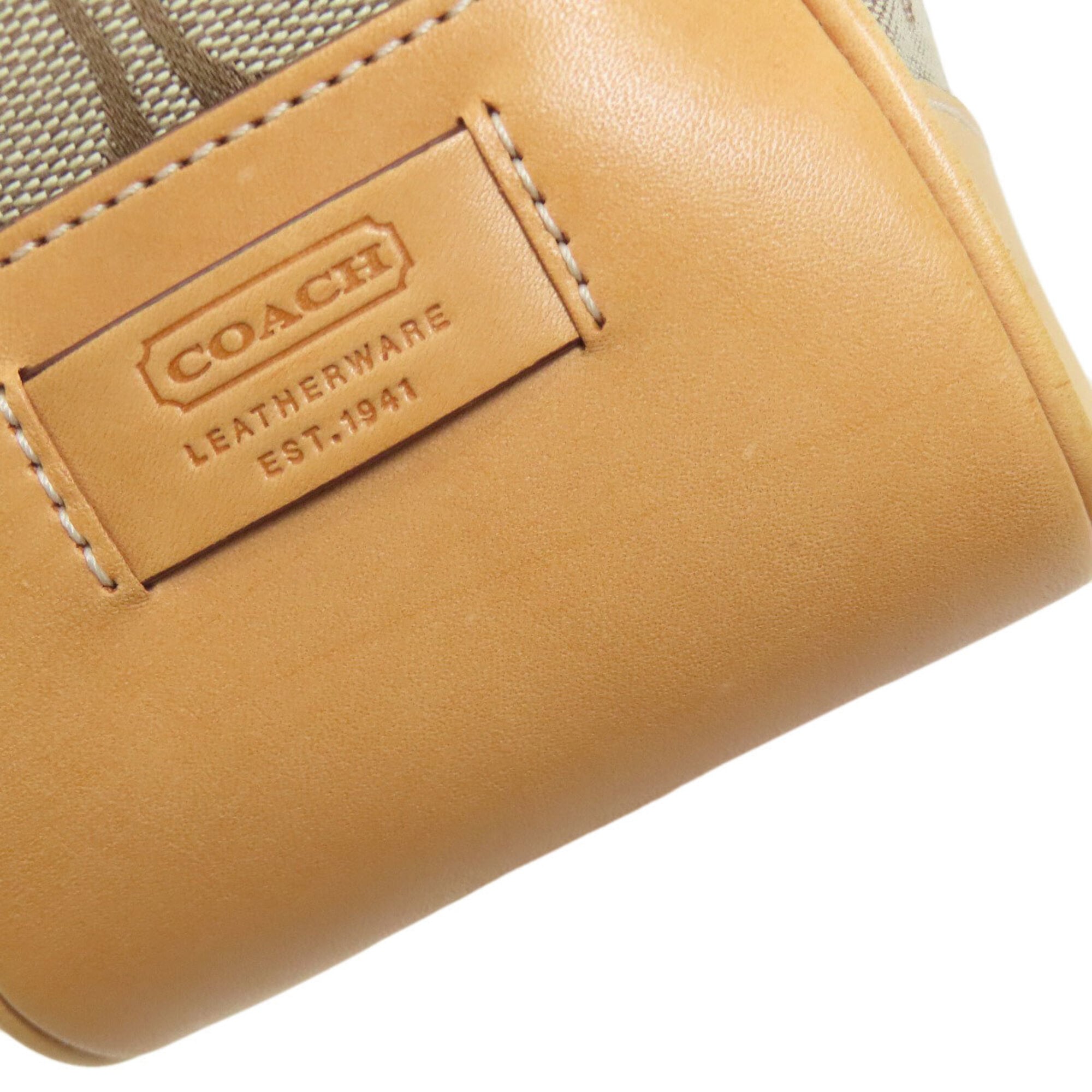 Coach Brown Canvas Tote Bag (Pre-Owned)