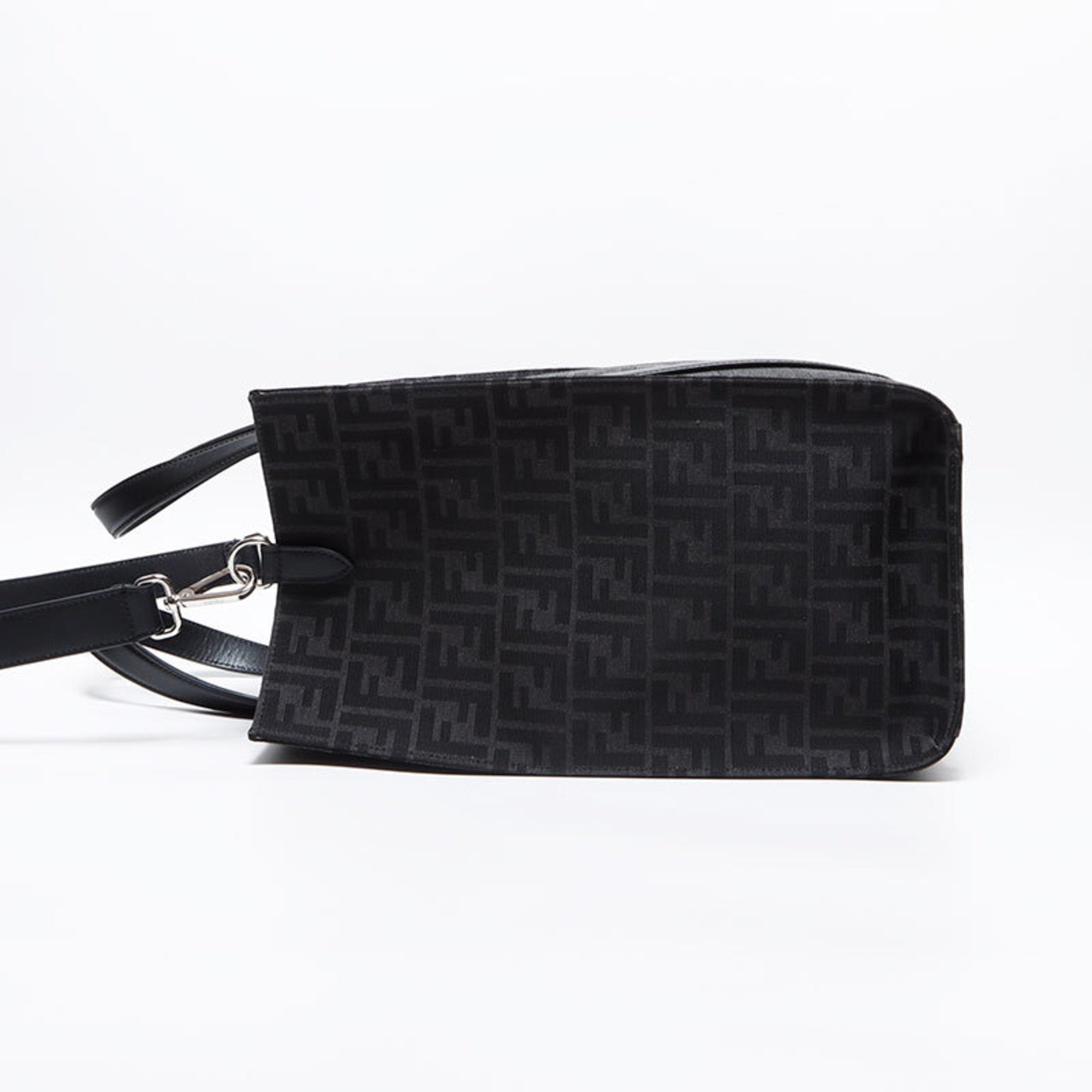 Fendi Black Leather Tote Bag (Pre-Owned)