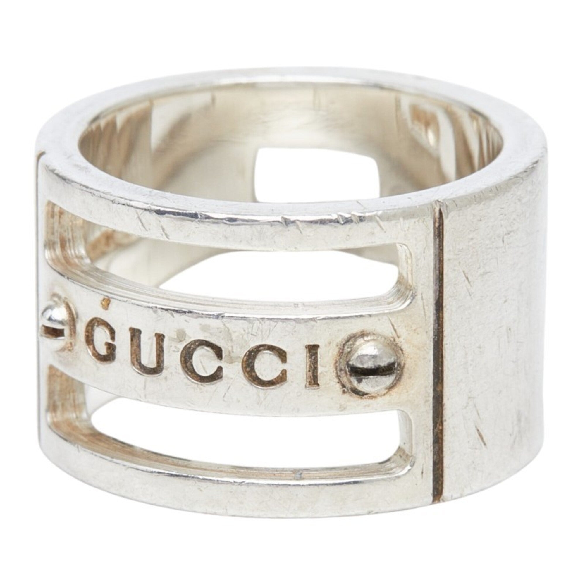 Gucci Silver 925 Band Ring (Pre-Owned)