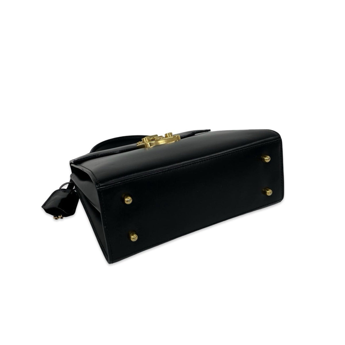 Gucci Black Leather Handbag Shoulder Bag (Pre-Owned)