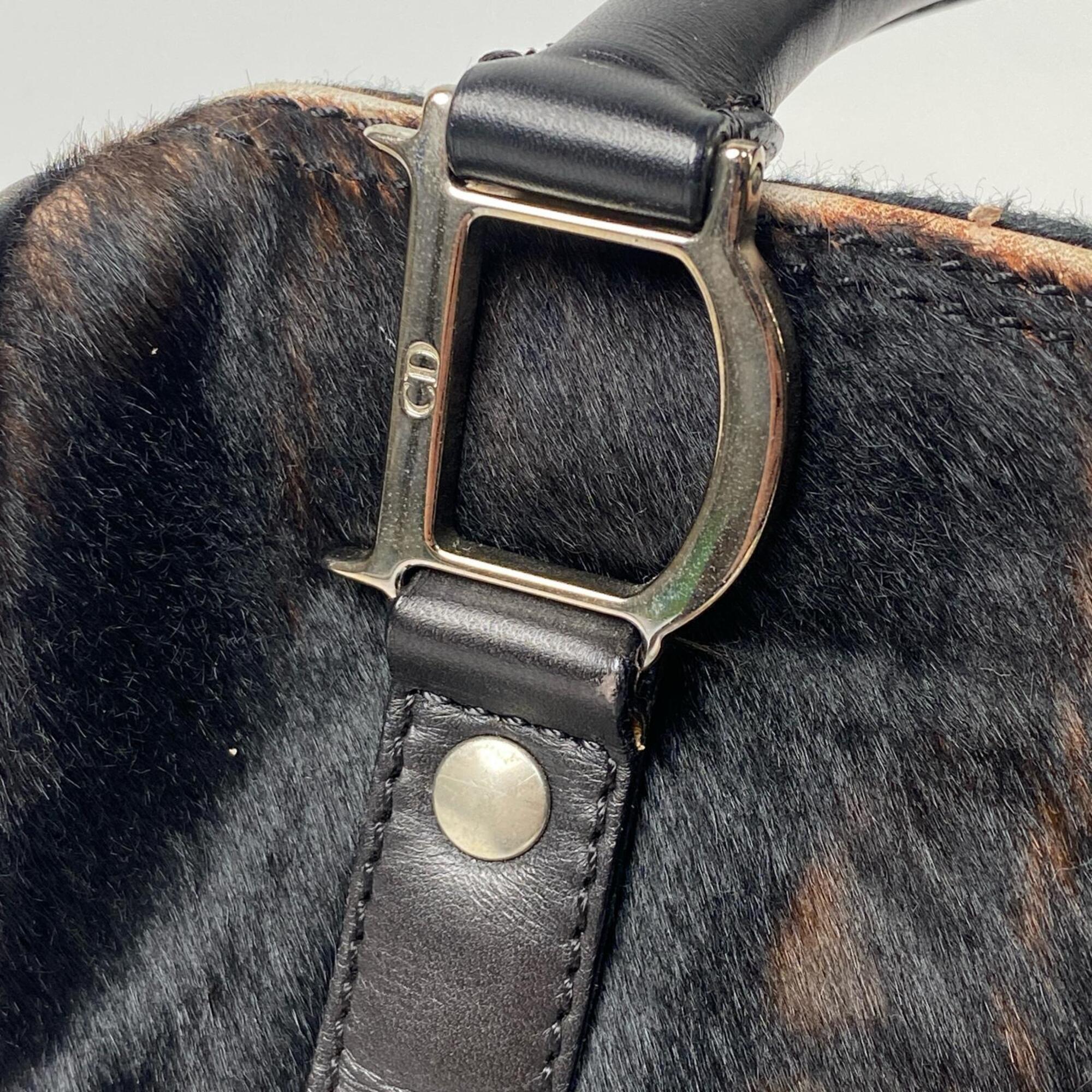 Christian Dior Multi-Color Leather Boston Bag Handbag (Pre-Owned)