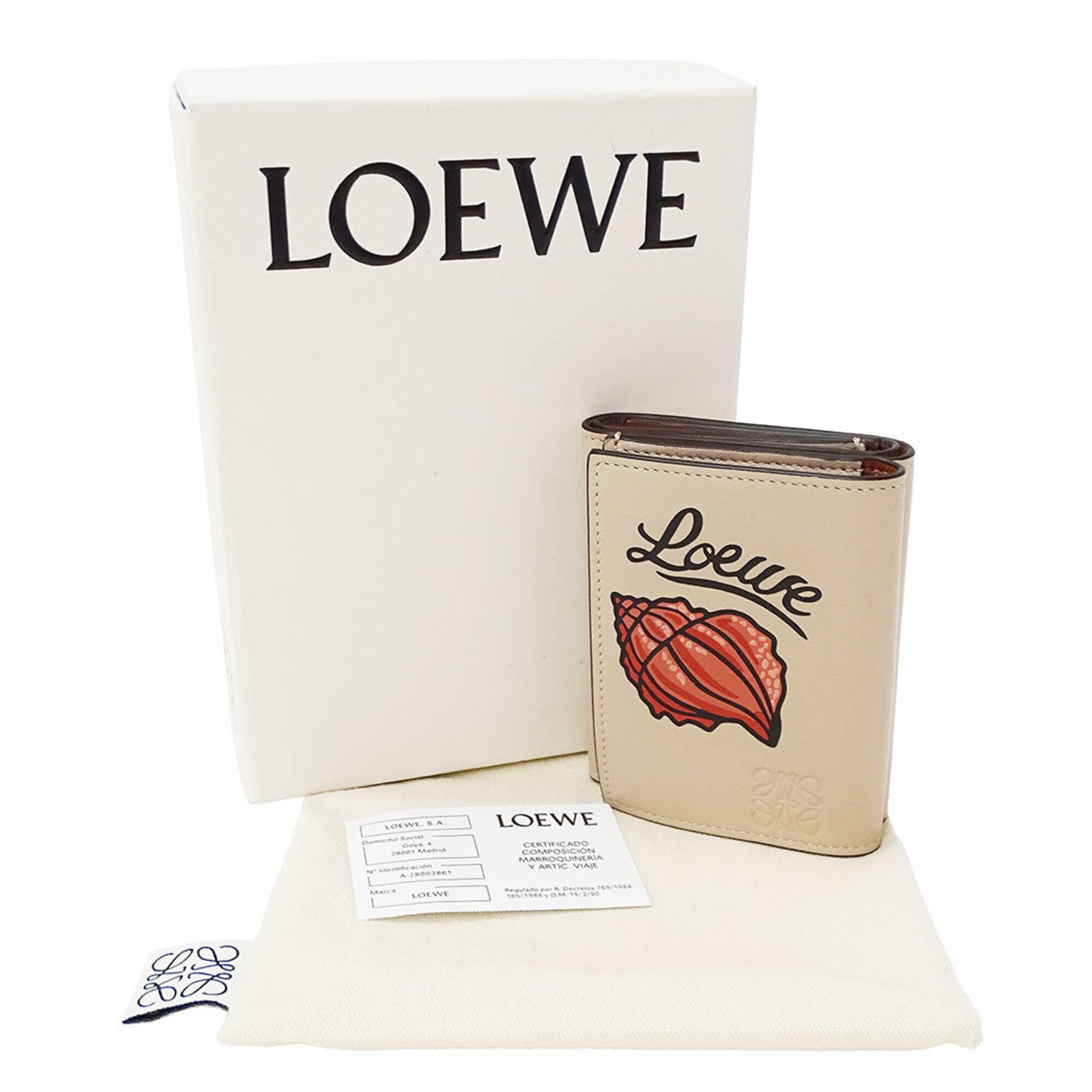 Loewe Beige Wallet (Tri-Fold) (Pre-Owned)