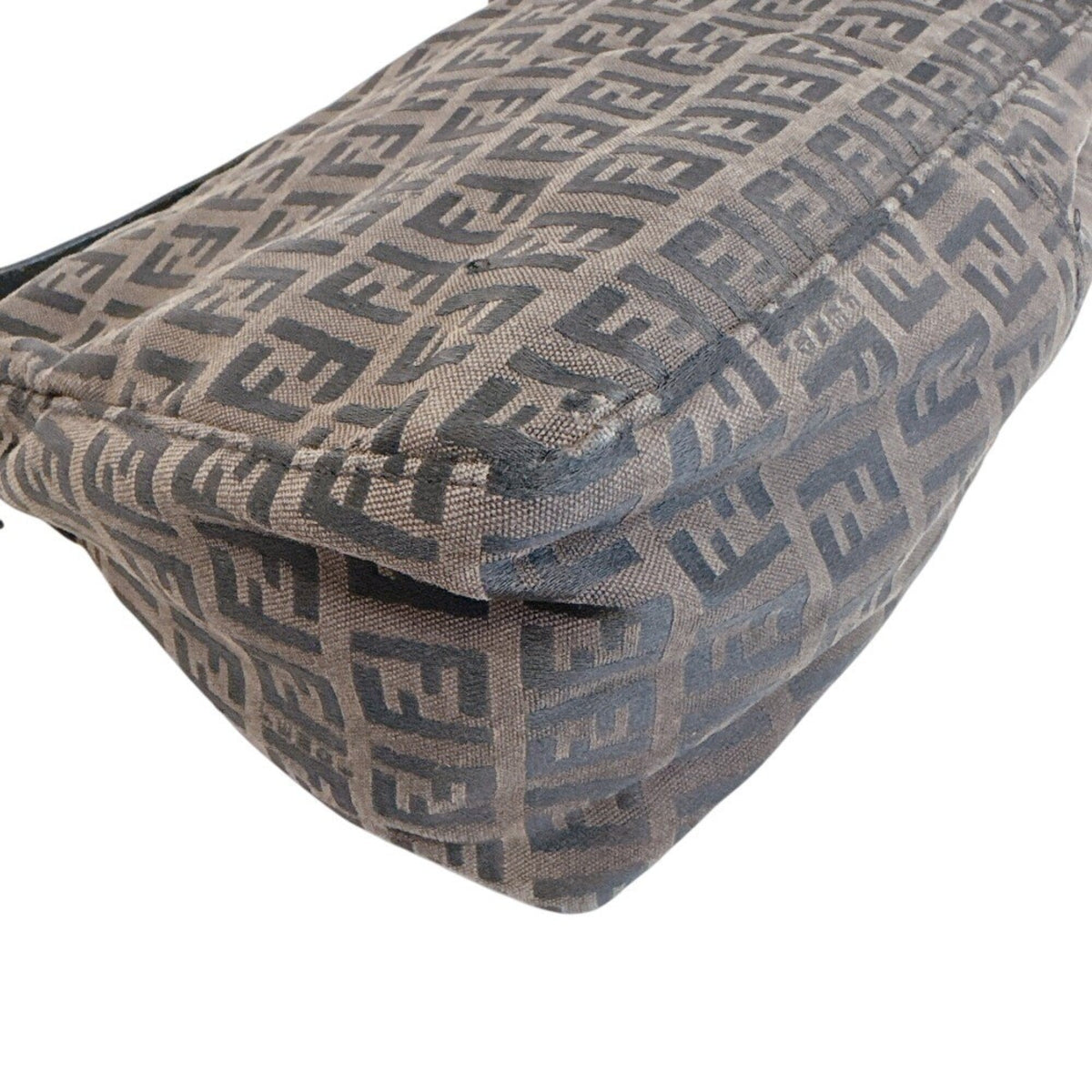 Fendi Black Brown Zucchino Handbag Pouch (Pre-Owned)