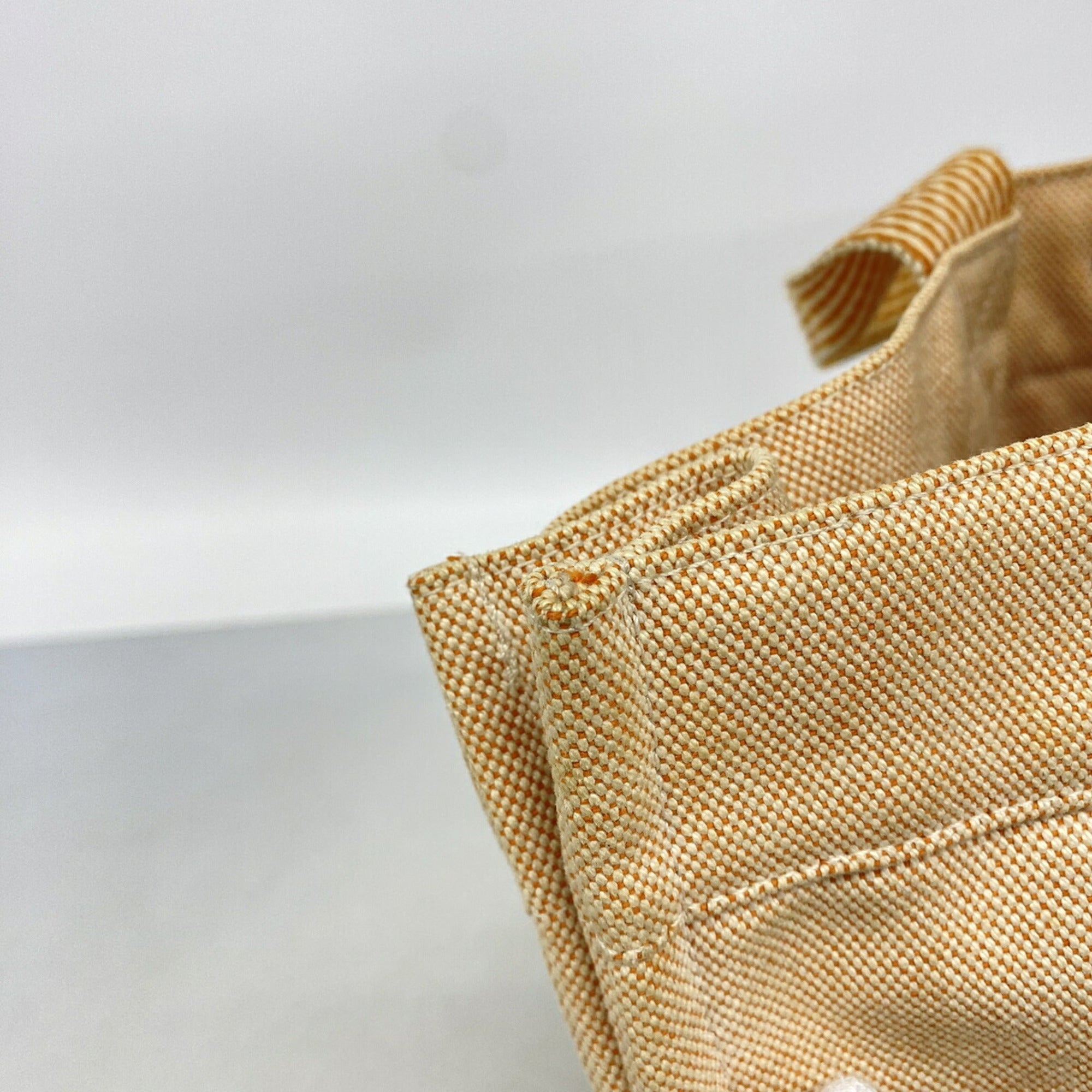 Hermes Orange Canvas Tote Bag (Pre-Owned)
