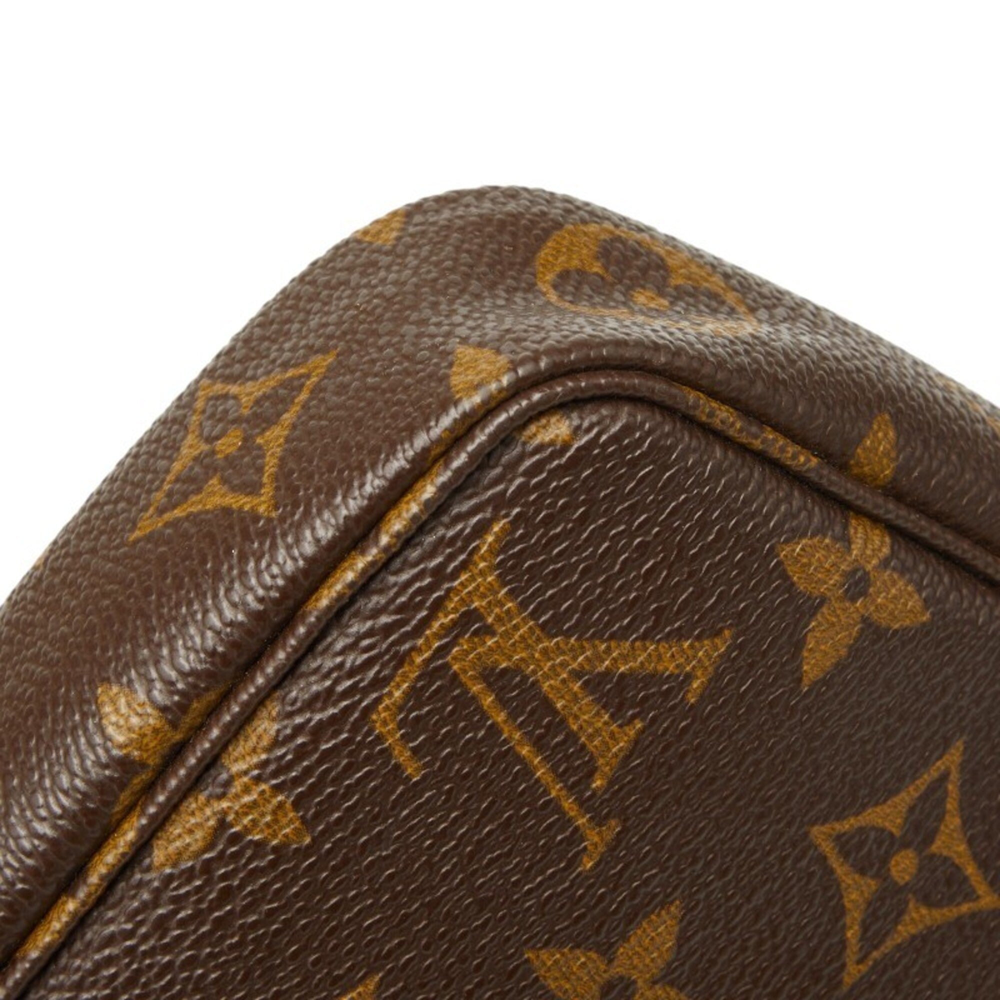 Louis Vuitton Brown Pvc Leather Handbag Pochette Shoulder Bag (Pre-Owned)