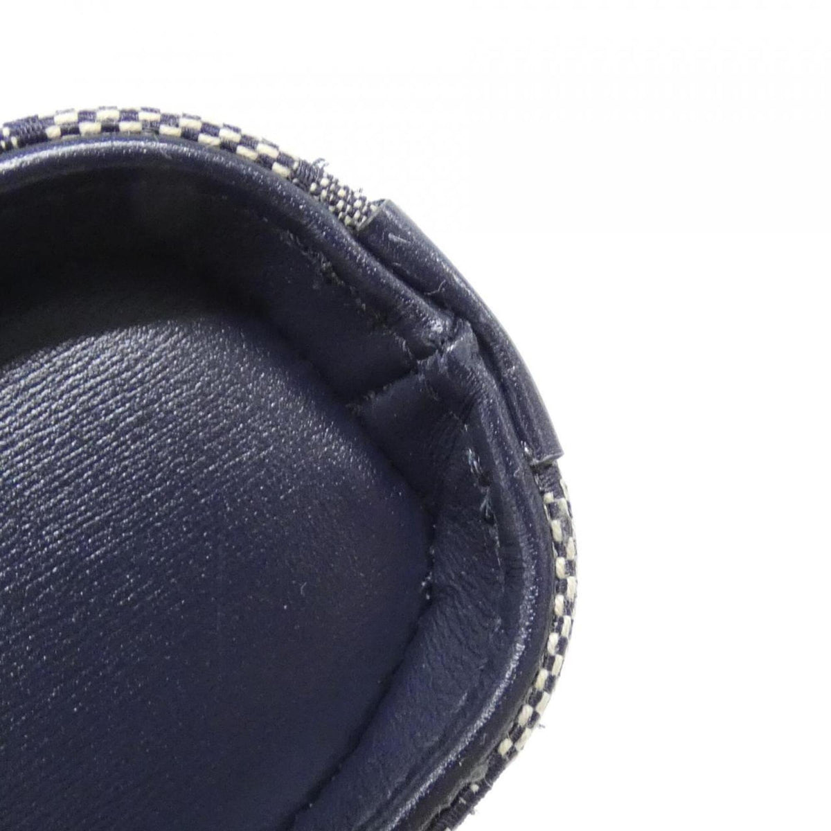 Gucci Gg Canvas Beige Navy Gg Canvas Leather Shoulder Bag (Pre-Owned)
