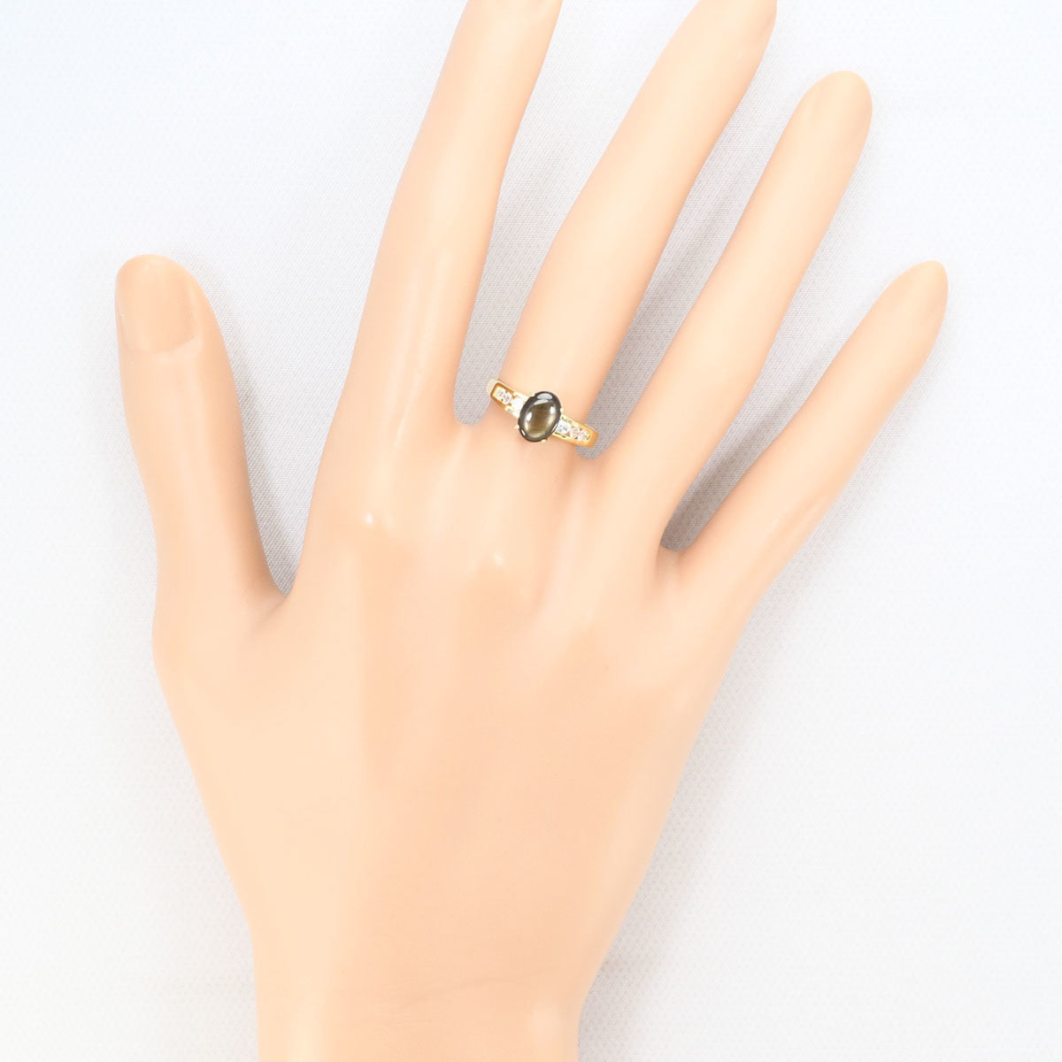 Unbranded Black Yellow Gold Yellow Gold (14K) Band Ring (Pre-Owned)
