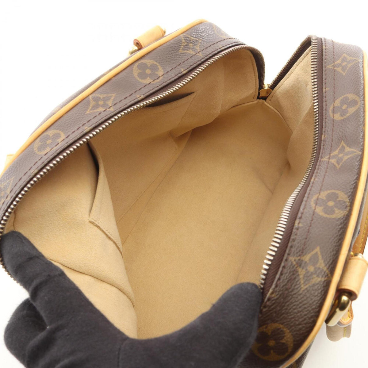Louis Vuitton Brown Pvc Leather Handbag (Pre-Owned)