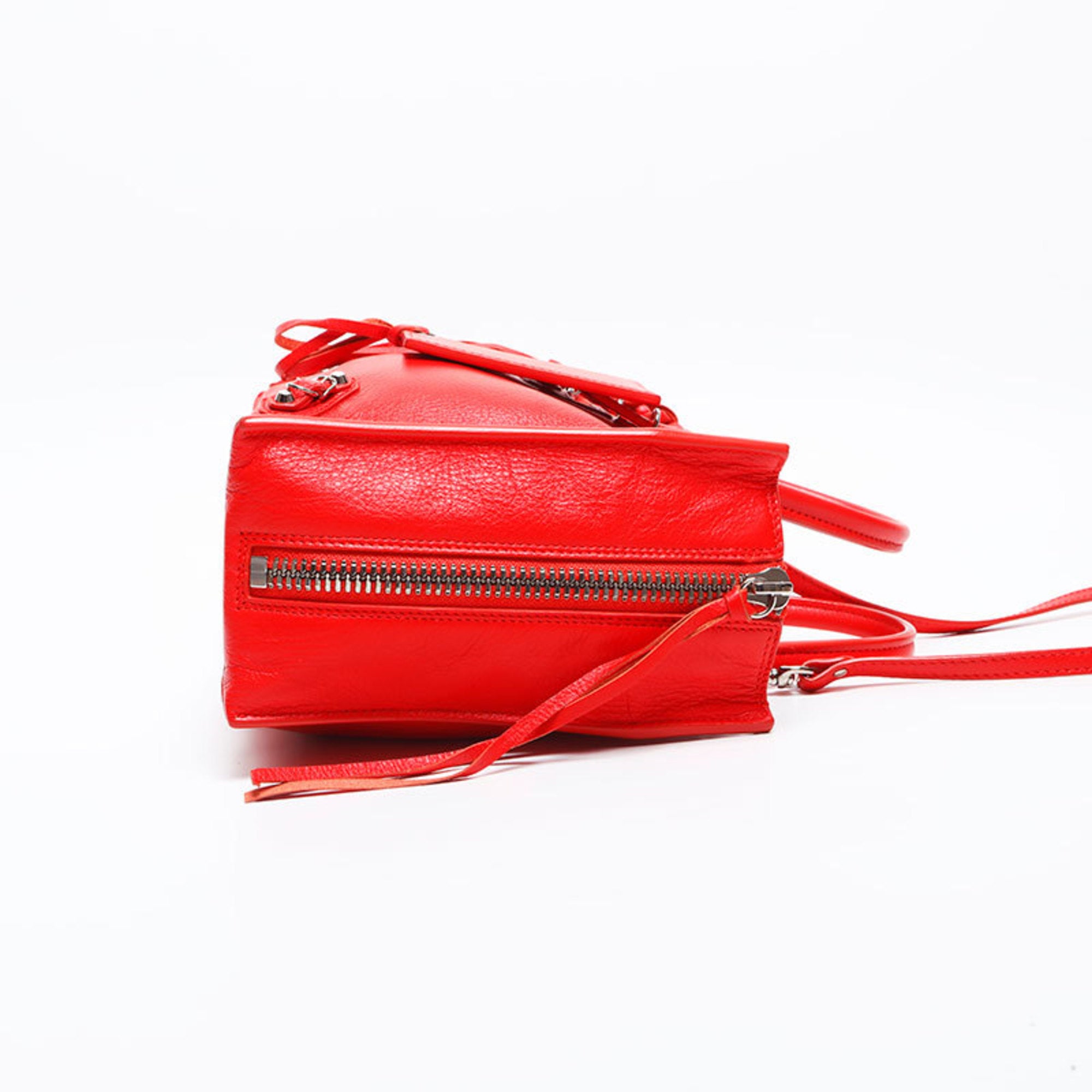 Balenciaga Paper Red Color Paper Handbag (Pre-Owned)