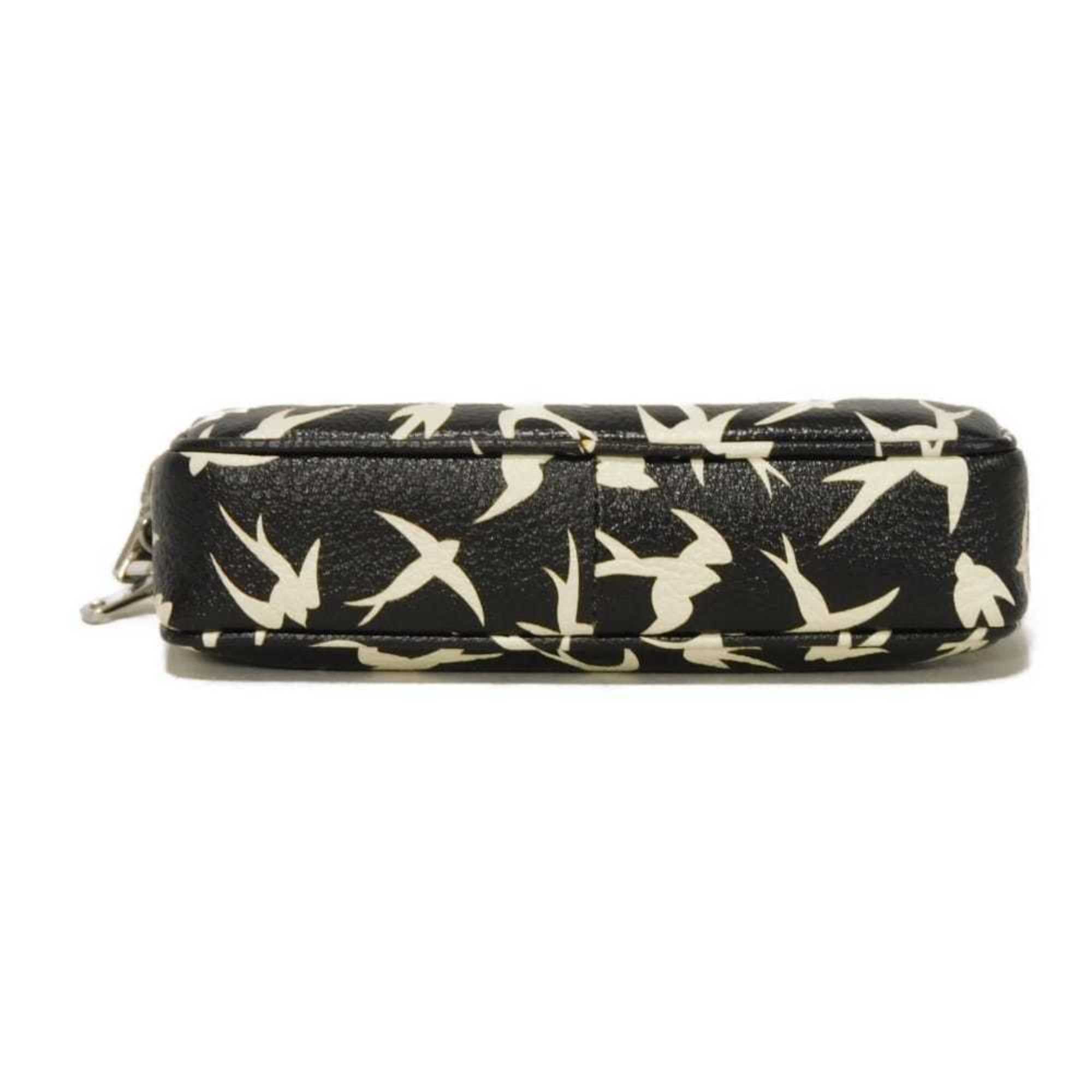 Miu Miu Black Leather Pochette Shoulder Bag (Pre-Owned)