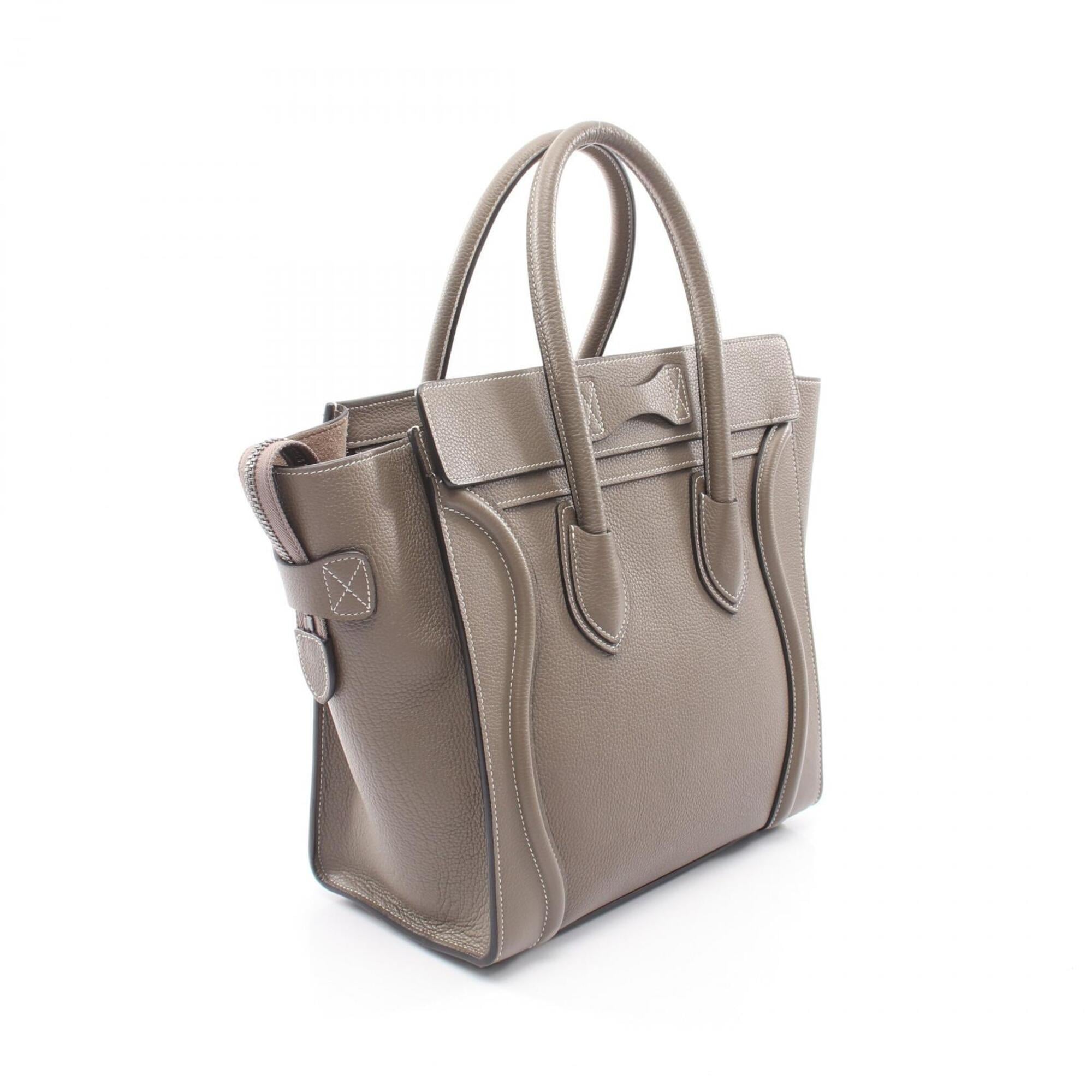 Celine Beige Leather Handbag (Pre-Owned)