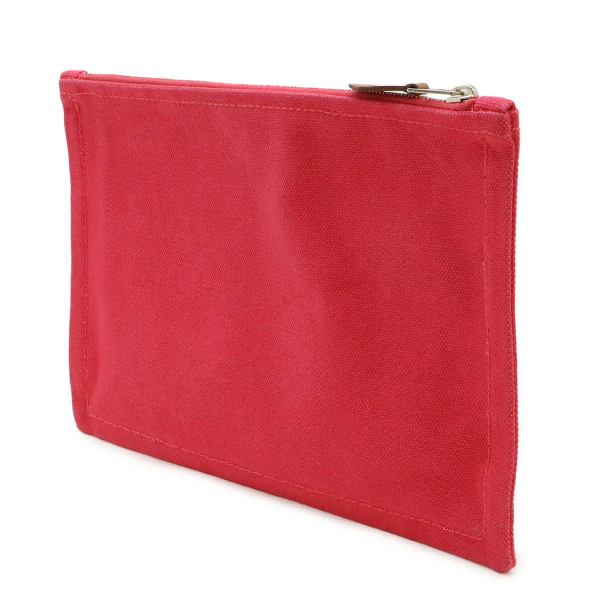 Hermes Pink Canvas Leather Pouch (Pre-Owned)